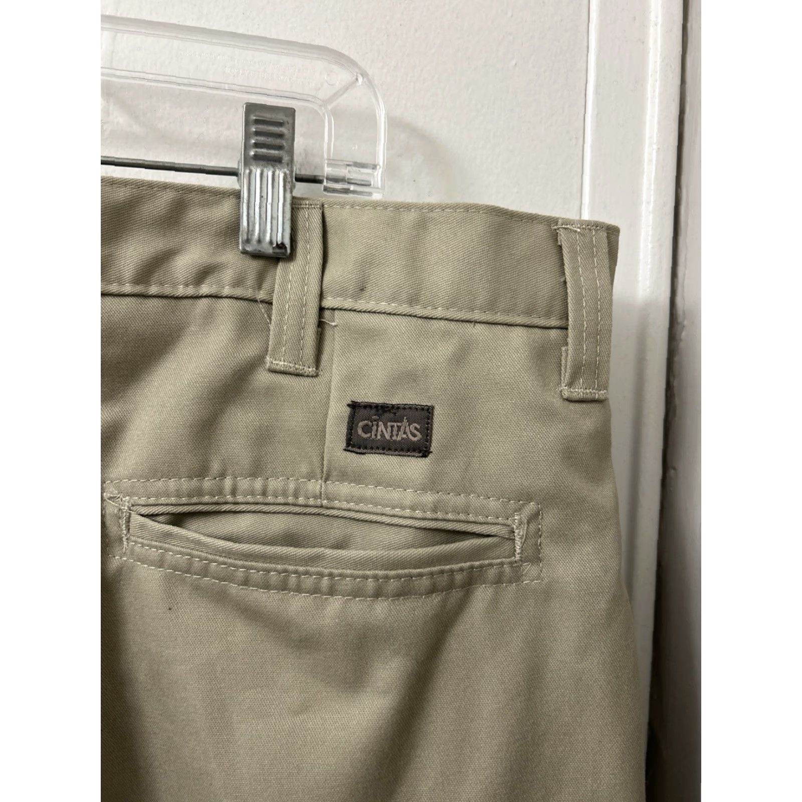 Vintage Cintas Cargo Pants Mens Size 40x30 Tan Khaki Straight Leg Vintage No Size US 40 / EU 56 - 4 Thumbnail