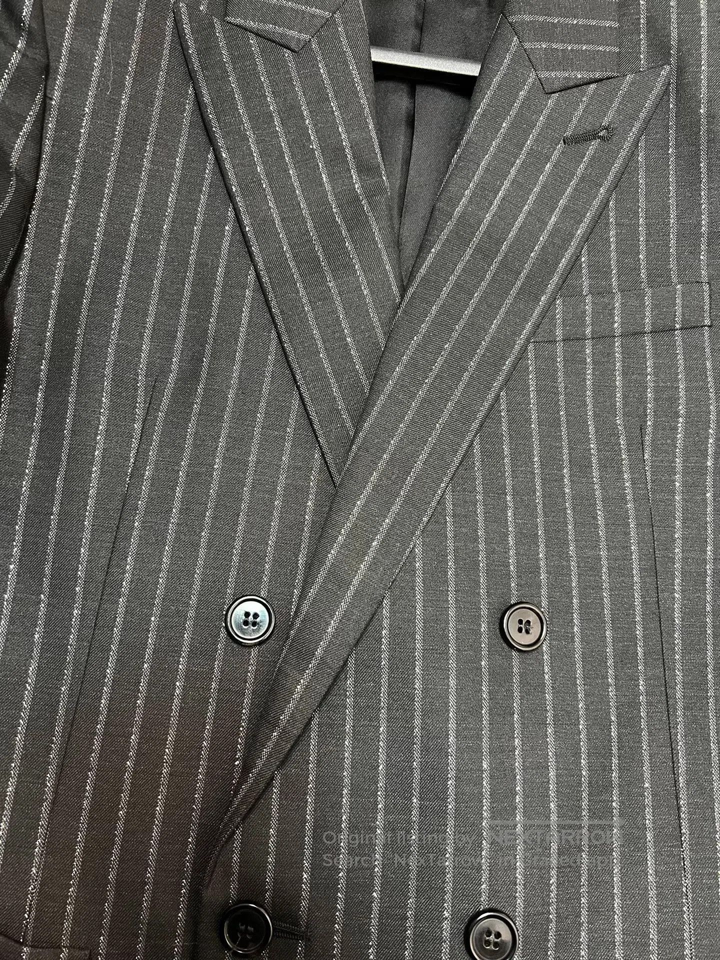 Saint Laurent Paris Saint Laurent Double-Breasted Pinstripe Blazer. Size US M / EU 48-50 / 2 - 4 Thumbnail