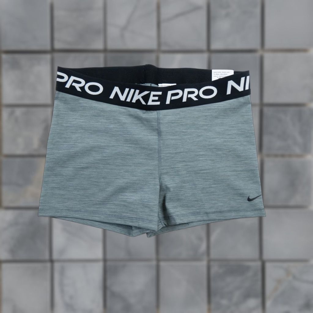 Nike Nike Pro Nike Shorts Womens XLarge Gray 3" Training Activewear Gym Workout Ladies NEW Size 40" / US 18 - 1 Thumbnail
