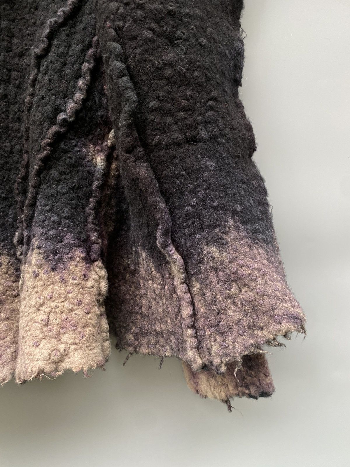 Japanese Brand A/W 1998 - Yoshiki Hishinuma- Gradient Dyed Wool Jacket Size S / US 4 / IT 40 - 18 Thumbnail