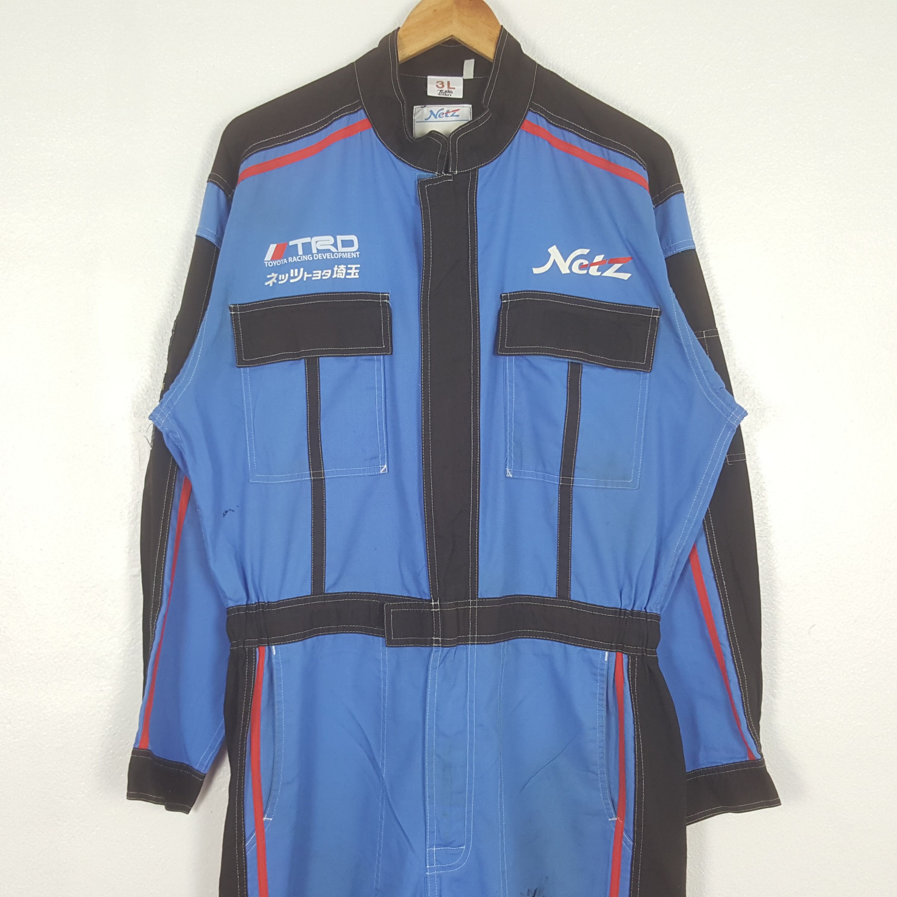 Japanese Brand Vintage Toyota Racing Development Coverall Jacket C306N16 Size US L / EU 52-54 / 3 - 5 Thumbnail