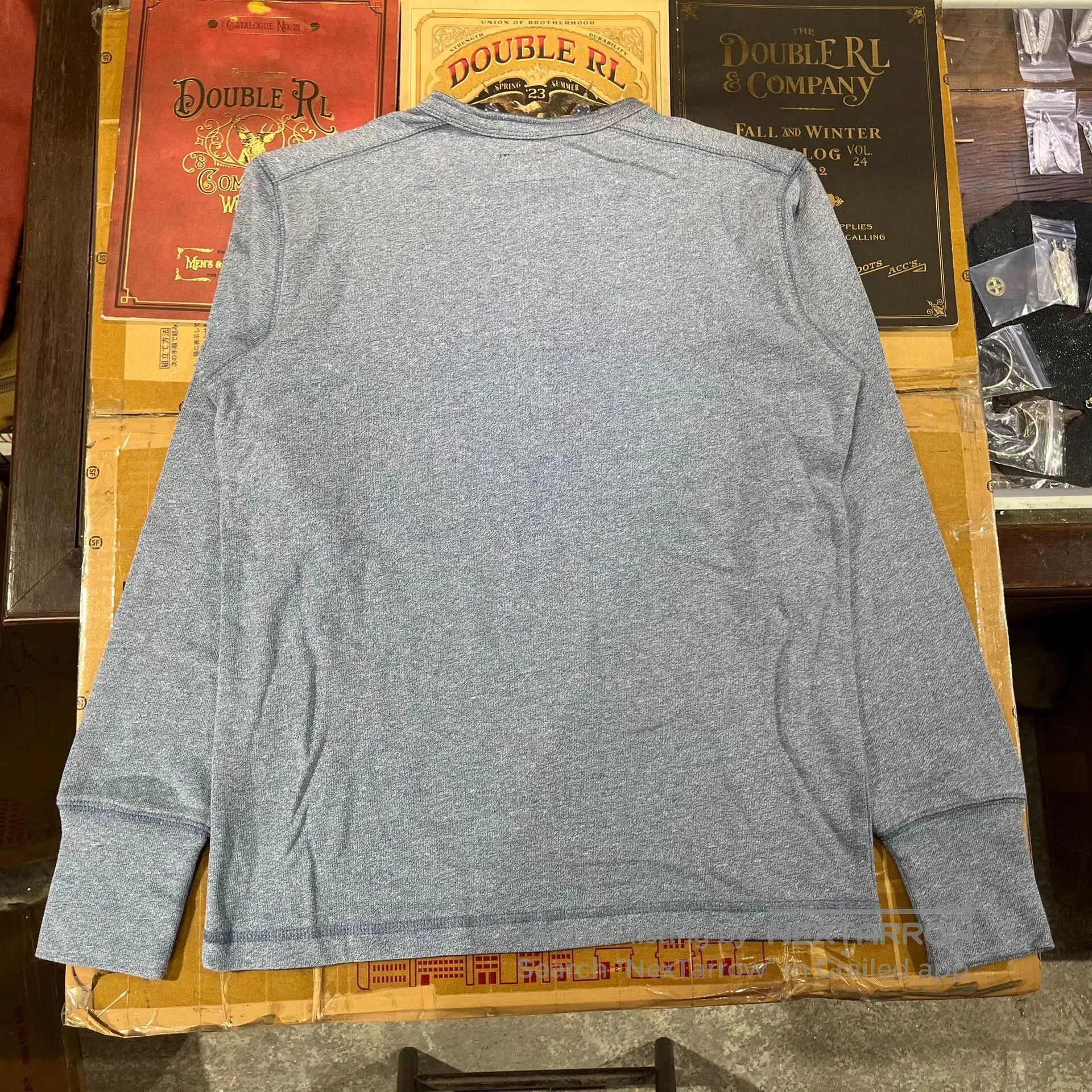 RRL Ralph Lauren gray long sleeve henley shirt by Ralph Lauren. Size US M / EU 48-50 / 2 - 3 Thumbnail