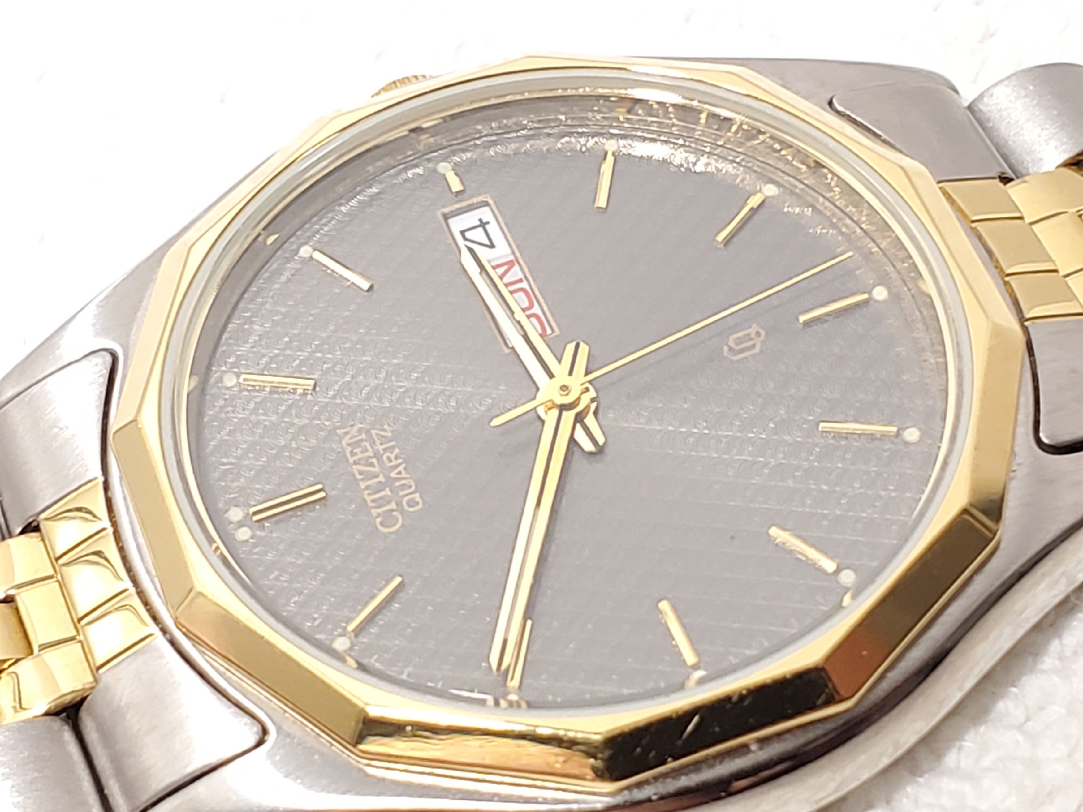 Citizen Vintage Citizen CQ Men’s Gray Dial Day Date S Steel Watch Size 36 - 2 Thumbnail