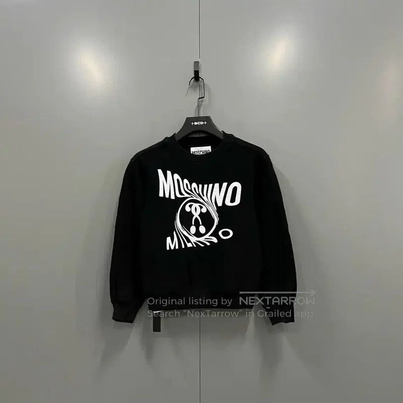 Moschino Moschino Black Logo Crewneck Sweatshirt . Size XXS / US 00 / IT 34 - 1 Thumbnail