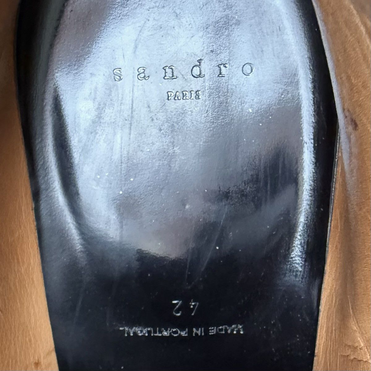 Sandro Sandro Paris black avantgarde painted leather Shoes size 42 Size US 9 / EU 42 - 8 Thumbnail