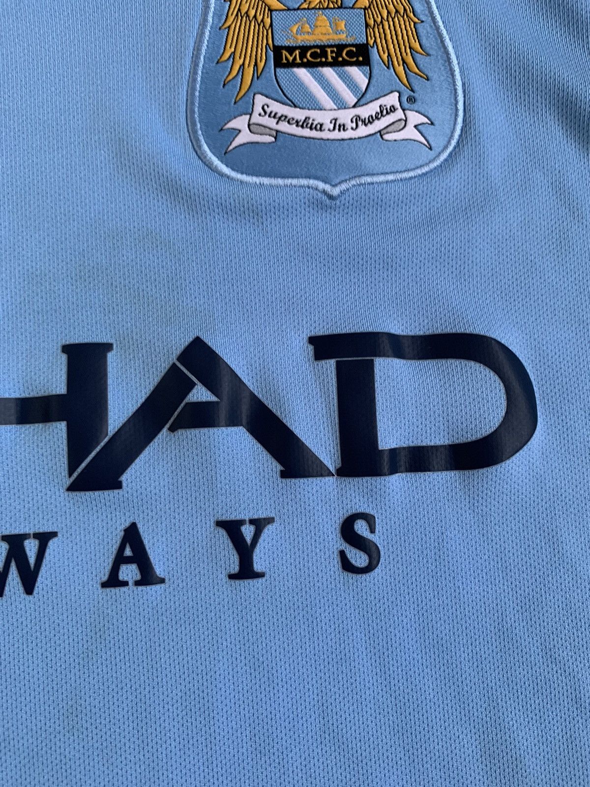 Nike × Vintage Vintage Nike Manchester city soccer jersey T shirt Size US S / EU 44-46 / 1 - 4 Thumbnail