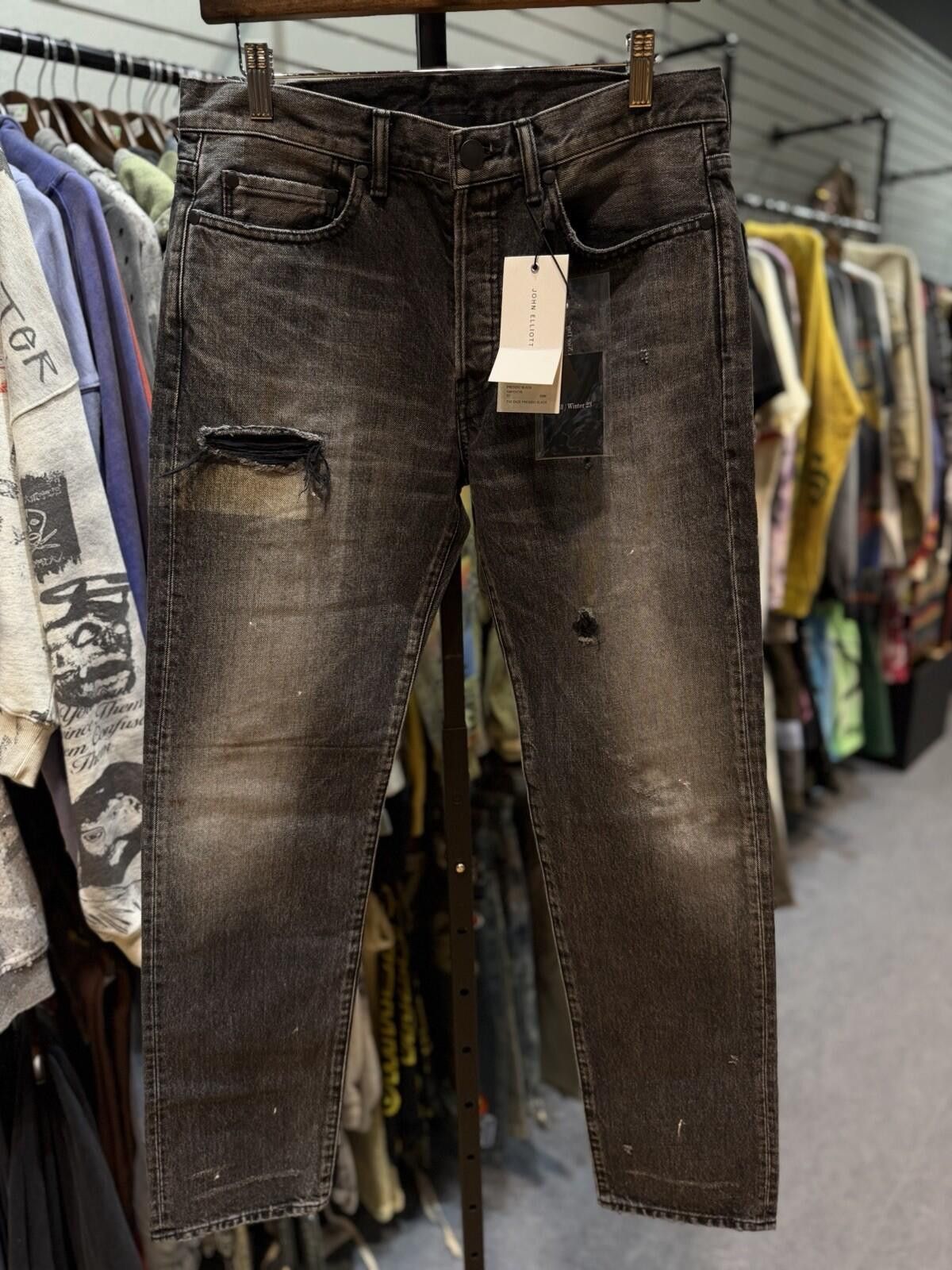 John Elliott John Elliot Jeans Size 30 Distressed Messy Look NEW W Tags Size US 30 / EU 46 - 4 Thumbnail
