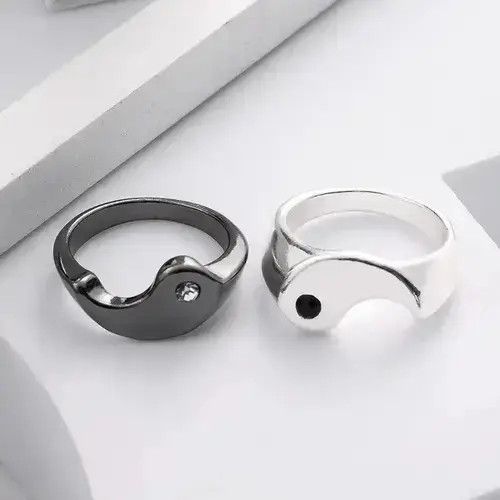 Ring Of Fire Yin Yang Ring ( size 17.5 mm diameter ) Size ONE SIZE - 2 Thumbnail