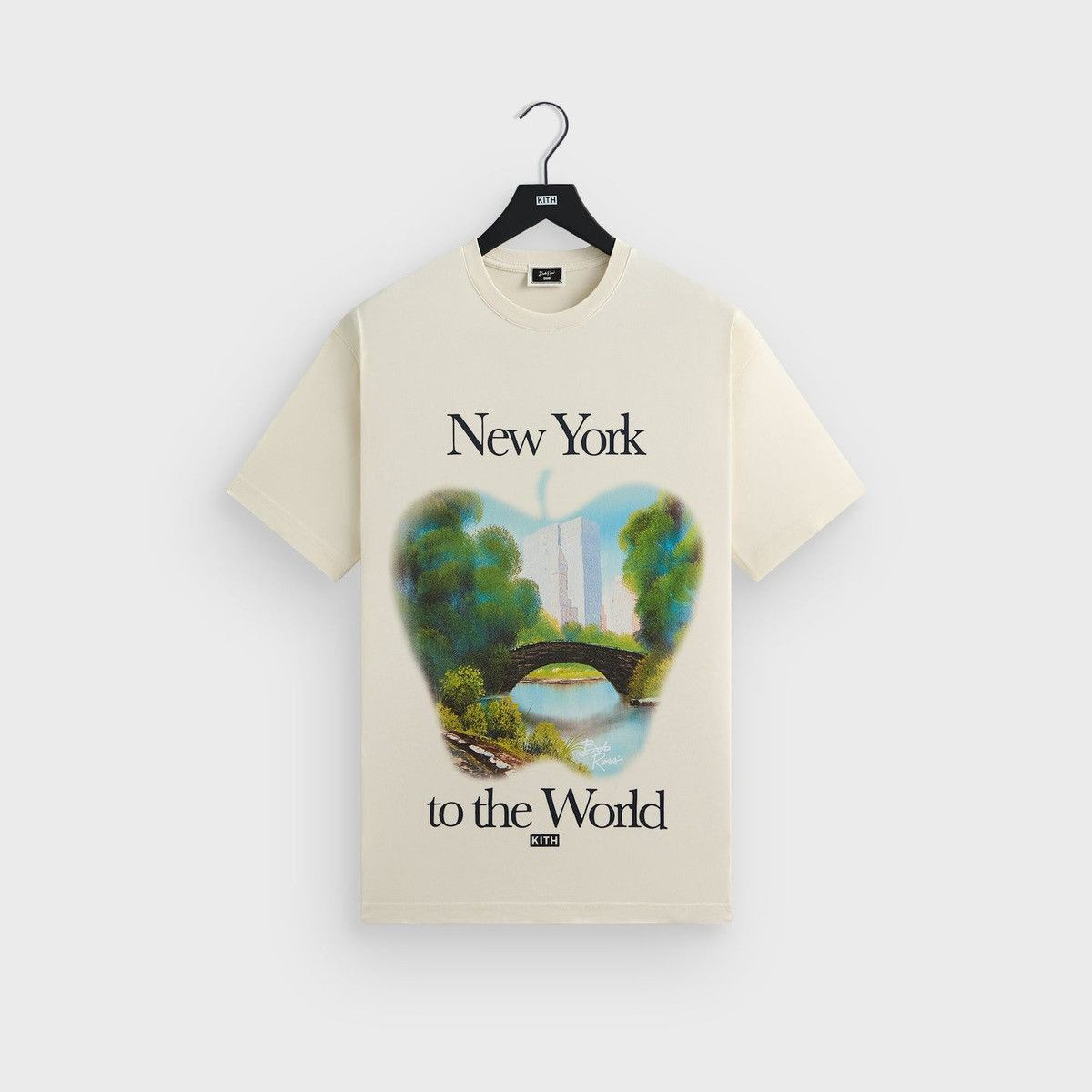 Kith Kith for Bob Ross New York to the World Vintage Tee Sandrift Size US XL / EU 56 / 4 - 1 Thumbnail