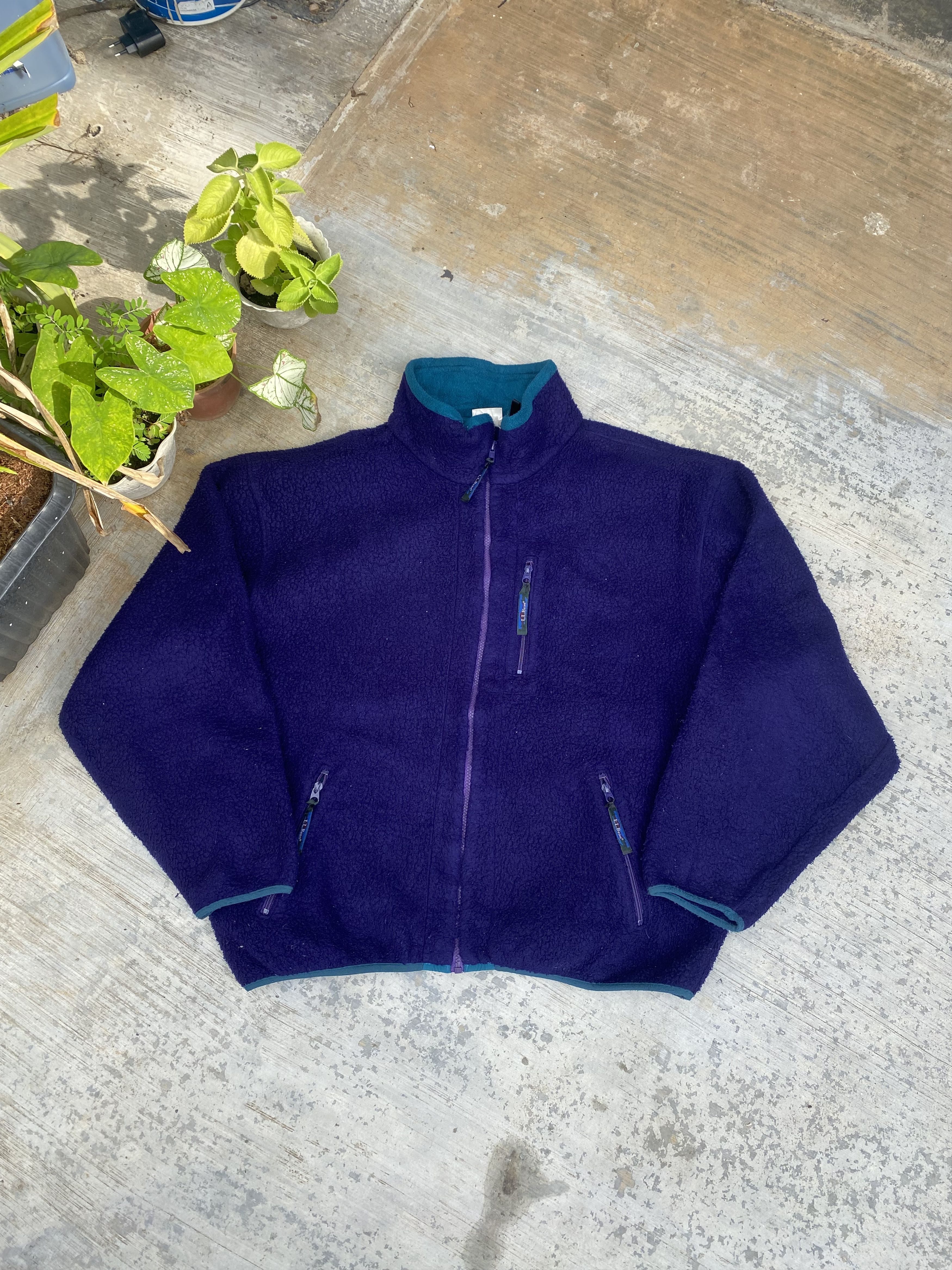 L.L. Bean × Vintage AW Vintage L.L Bean Fleece Jacket Size US XL / EU 56 / 4 - 1 Thumbnail