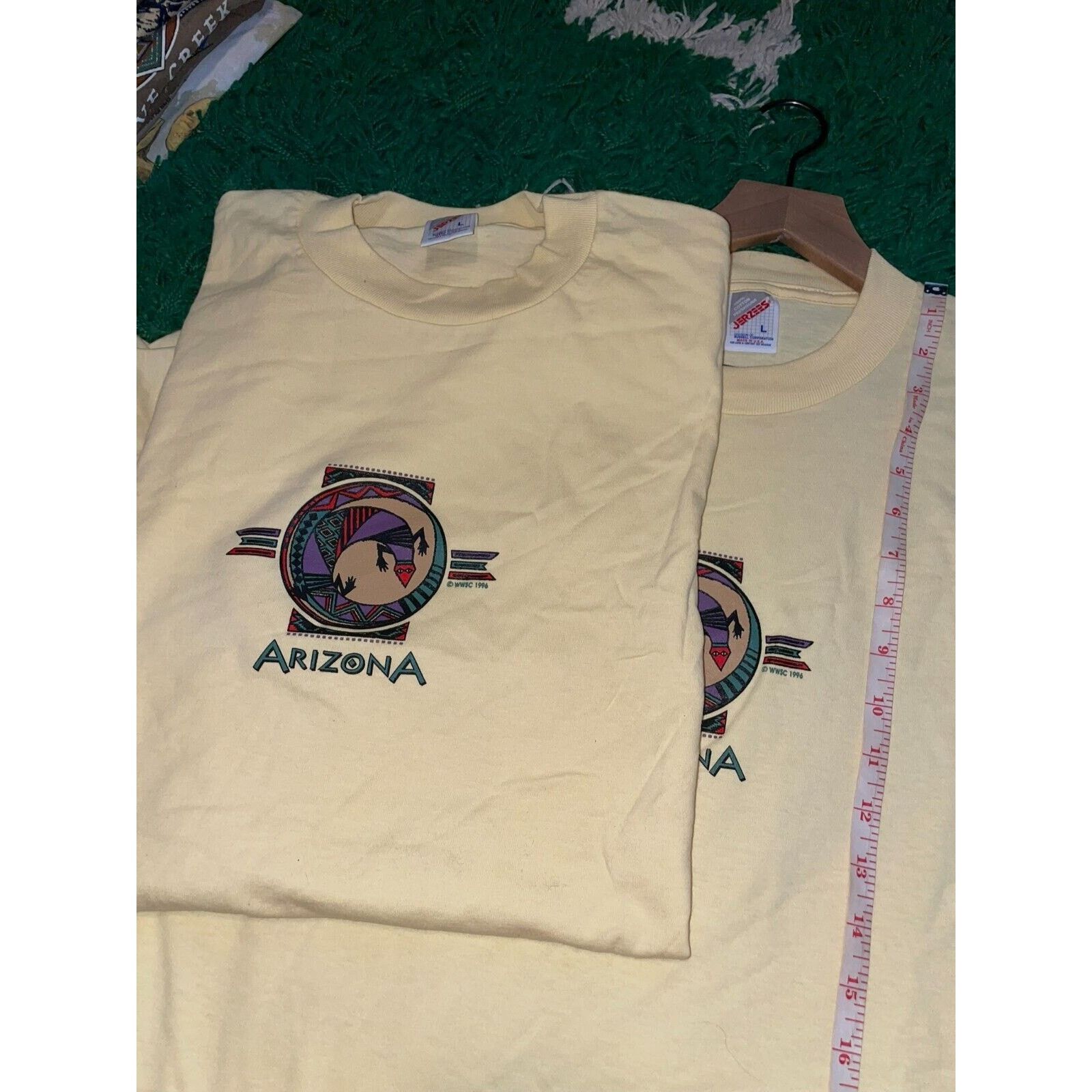 Jerzees Vintage Arizona Shirt Lizard Native American Shirt 90s Large Size US L / EU 52-54 / 3 - 10 Thumbnail
