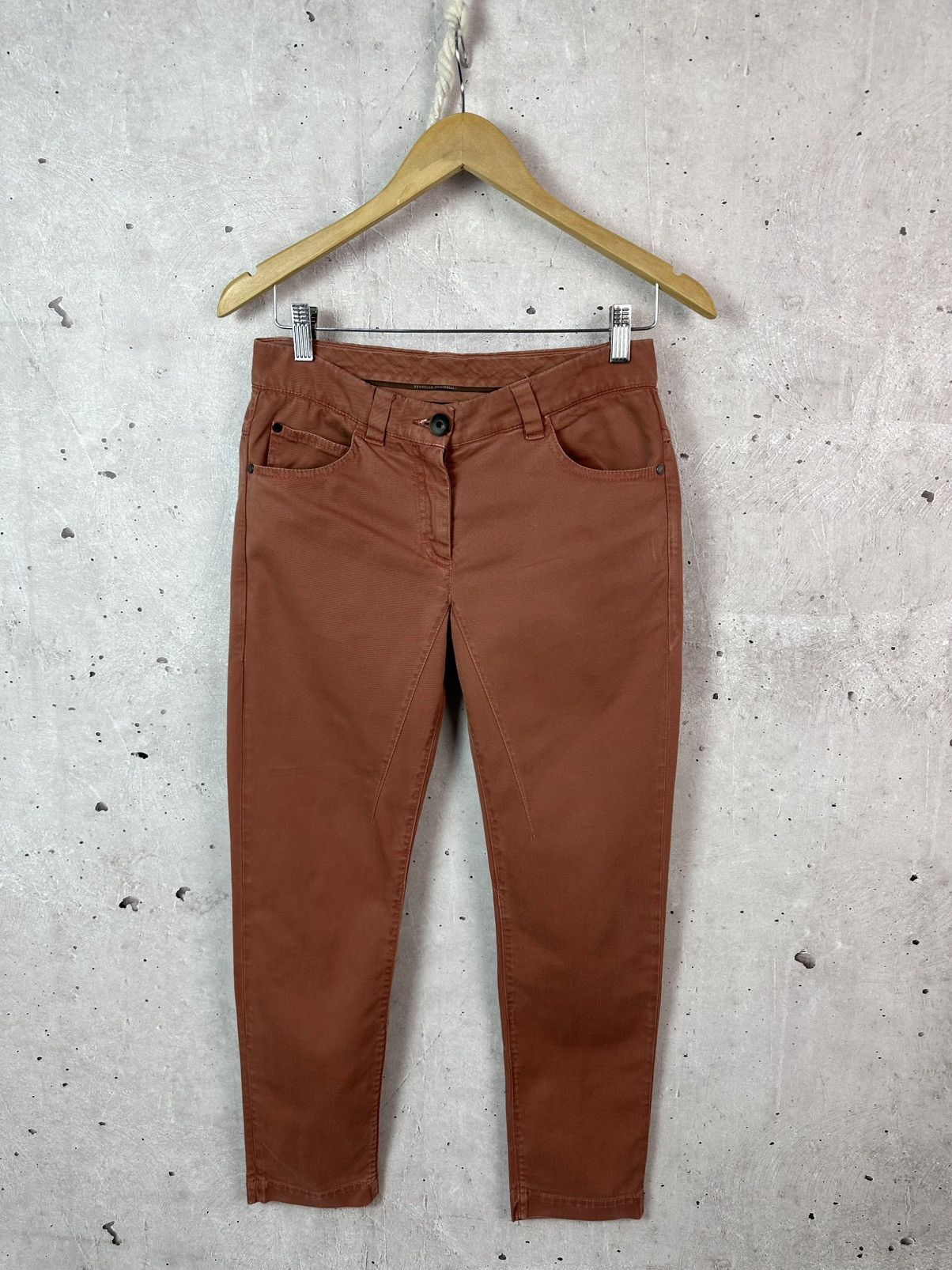 Brunello Cucinelli Brunello Cucinelli Made in Itay Brownish-Orange Pants Size 26" / US 2 / IT 38 - 1 Thumbnail