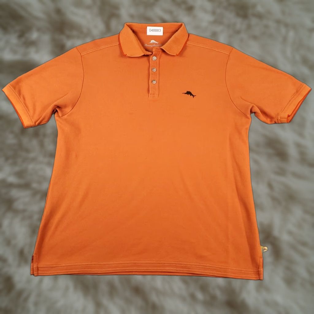 Tommy Bahama Tommy Bahama Polo Shirt Mens Large Red Short Sleeve Cotton Blend Logo Button Front Casual Size US L / EU 52-54 / 3 - 1 Thumbnail