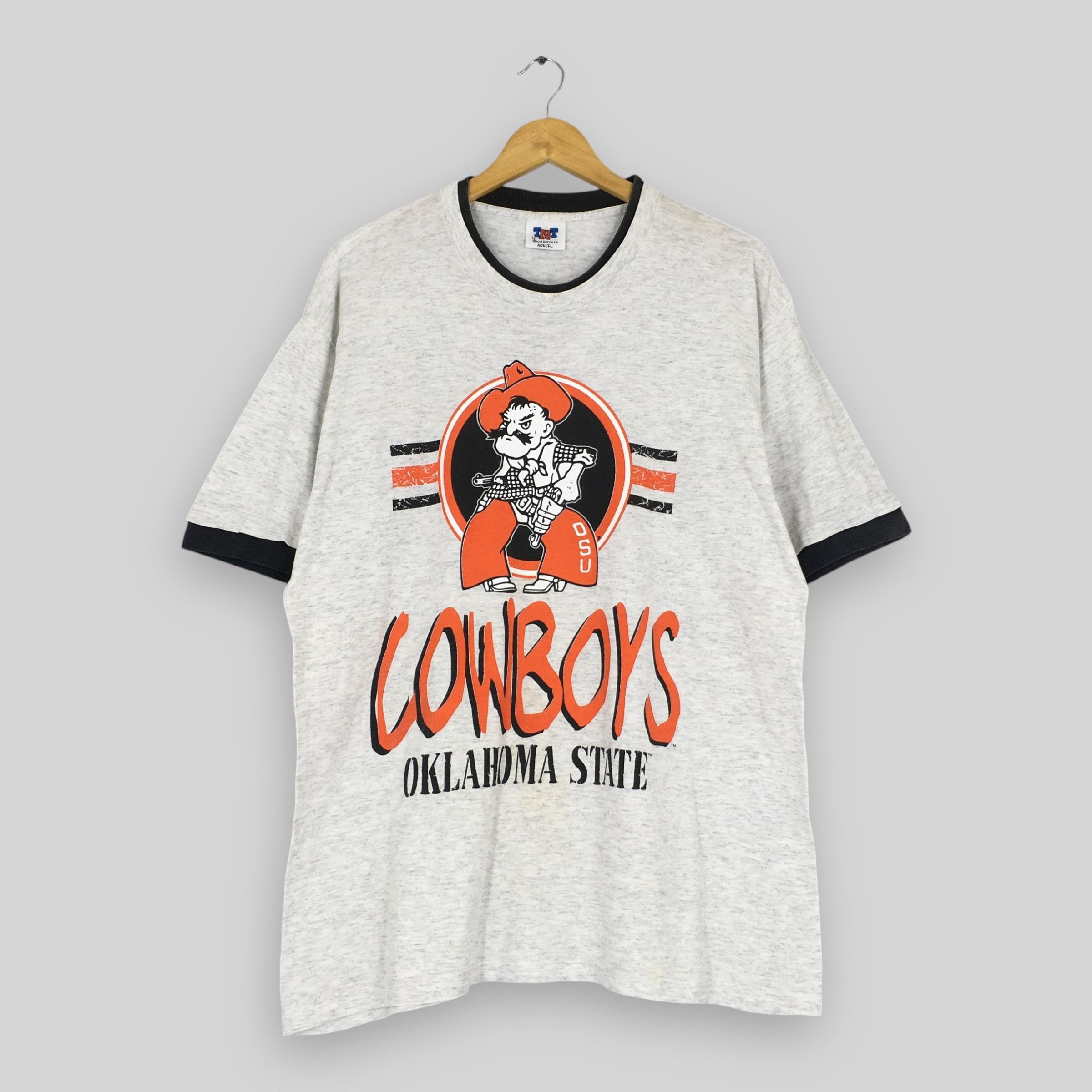 NCAA Vintage 90s Oklahoma State Cowboys NCAA T Shirt Large Size US L / EU 52-54 / 3 - 1 Thumbnail