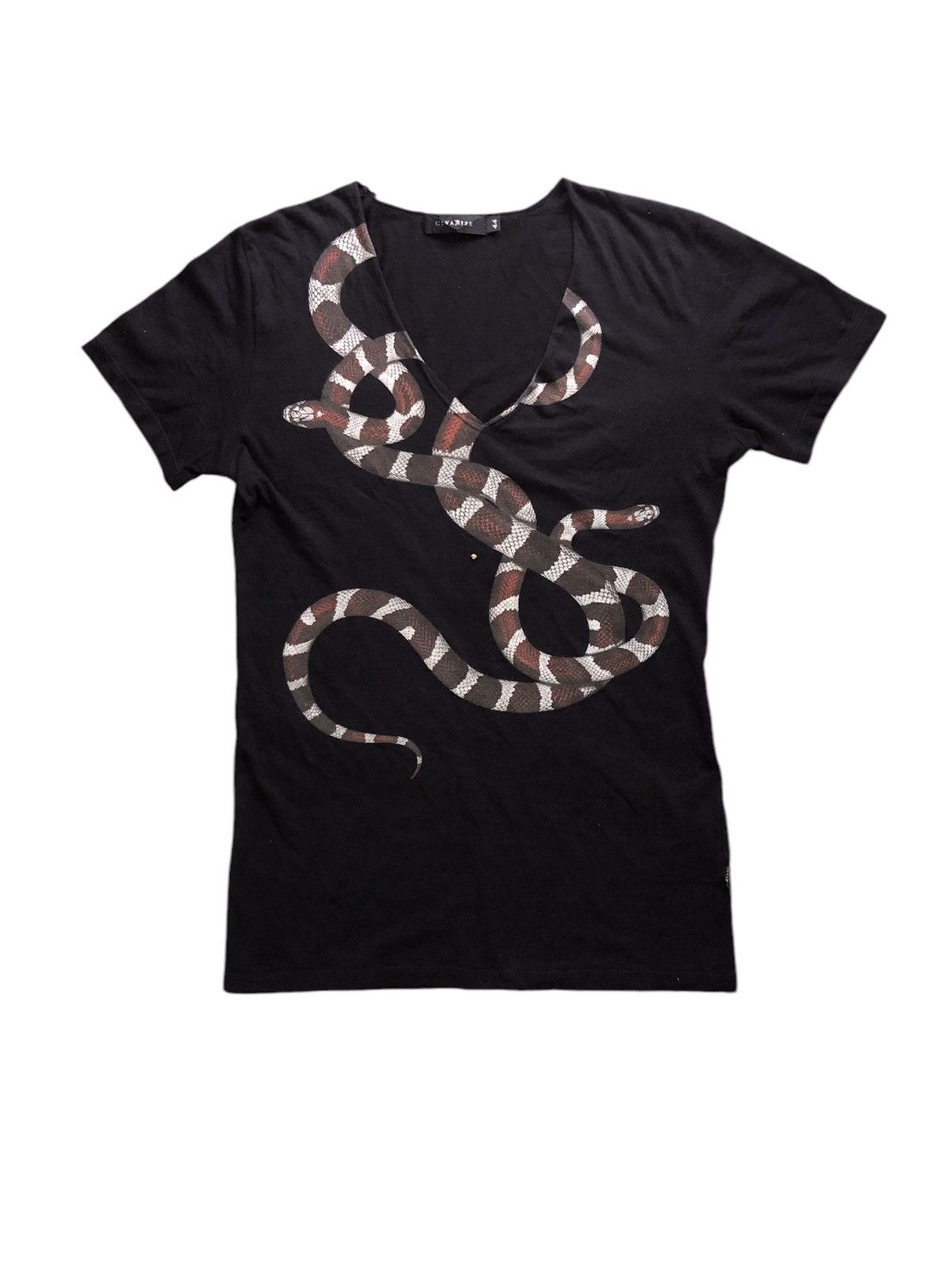 Japanese Brand Civarize Snake Print Logo Tee Size US S / EU 44-46 / 1 - 1 Thumbnail