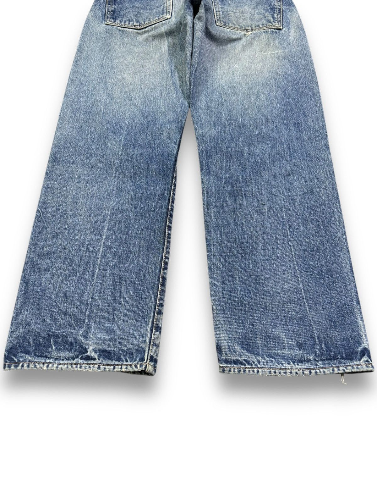 Evisu Vintage 00s Evisu Selvedge Loose Distressed Jeans by Yamane Size US 31 - 18 Thumbnail