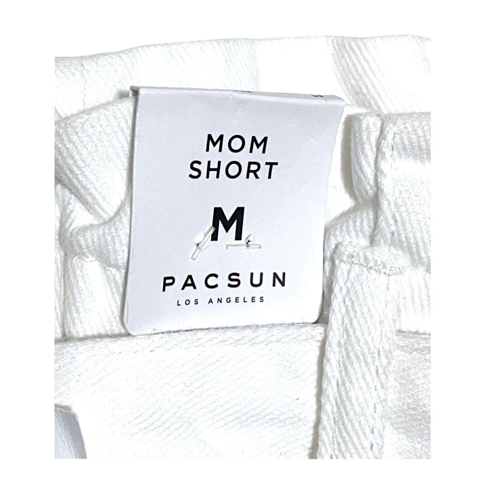 Pacsun VINTAGE PacSun Jeans Mom Short White Paperbag Denim Belt Coin Pouch Womens M NWT Size 32" / US 10 / IT 46 - 6 Thumbnail