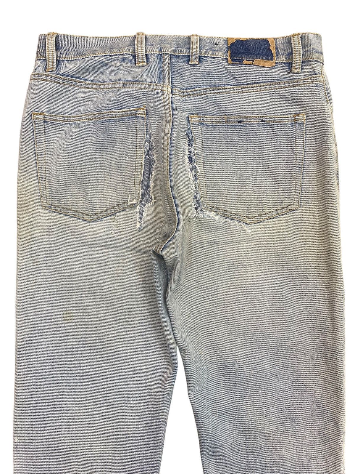 Japanese Brand Japanese Brand Light Wash Style Distressed Patch Work Jeans Size US 30 / EU 46 - 4 Thumbnail