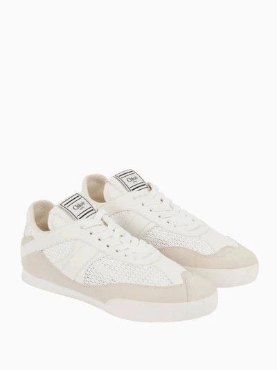 Chloe o1s22i1n0425 Low-Top Kick Sneakers in White Size US 9 / IT 39 - 2 Thumbnail
