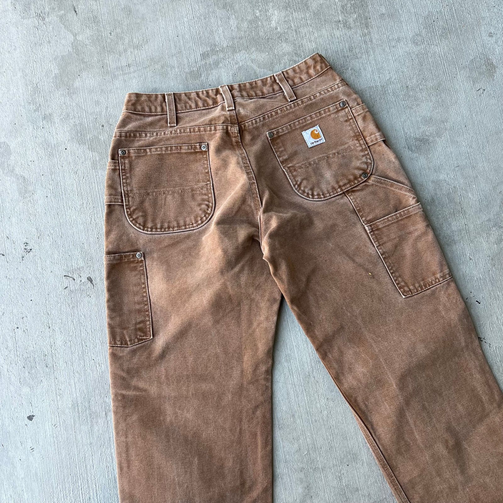 Carhartt × Vintage Carhartt brown WOMENS double knee work wear carpenter pants Size US 28 / EU 44 - 7 Thumbnail