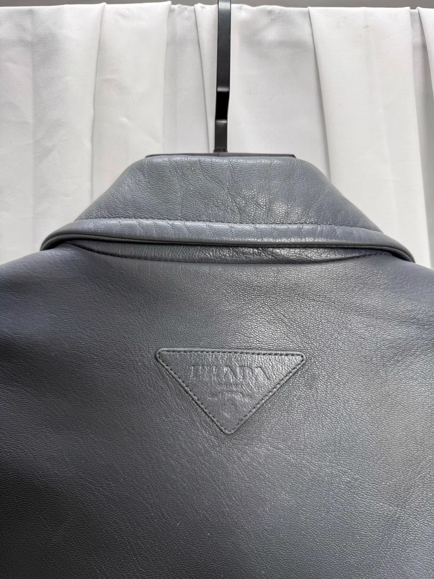 Prada PRADA RAF SIMONS Burnished Wide Shoulder Leather Jacket K20 Size US S / EU 44-46 / 1 - 6 Thumbnail