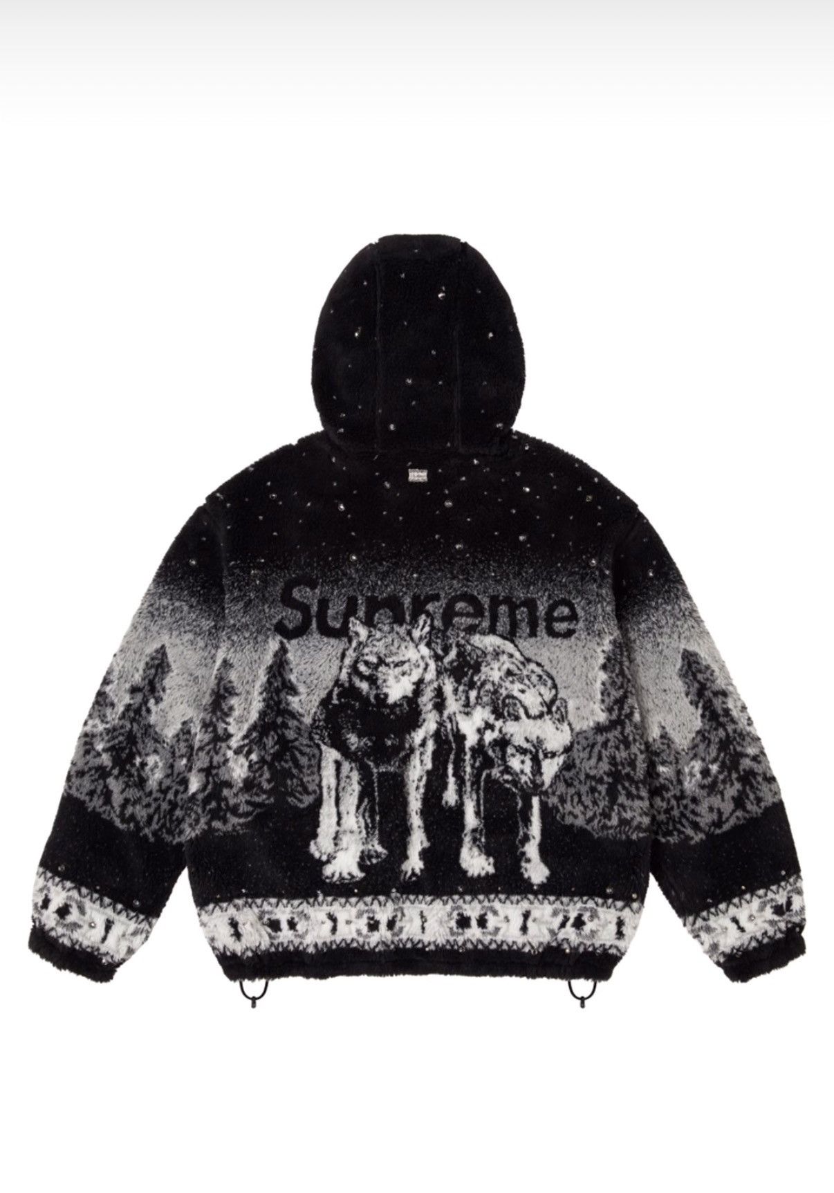 B.B. Simon × Supreme SUPREME B.B. SIMON REVERSIBLE FLEECE JACKET (BLACK) (XL) Size US XL / EU 56 / 4 - 3 Thumbnail