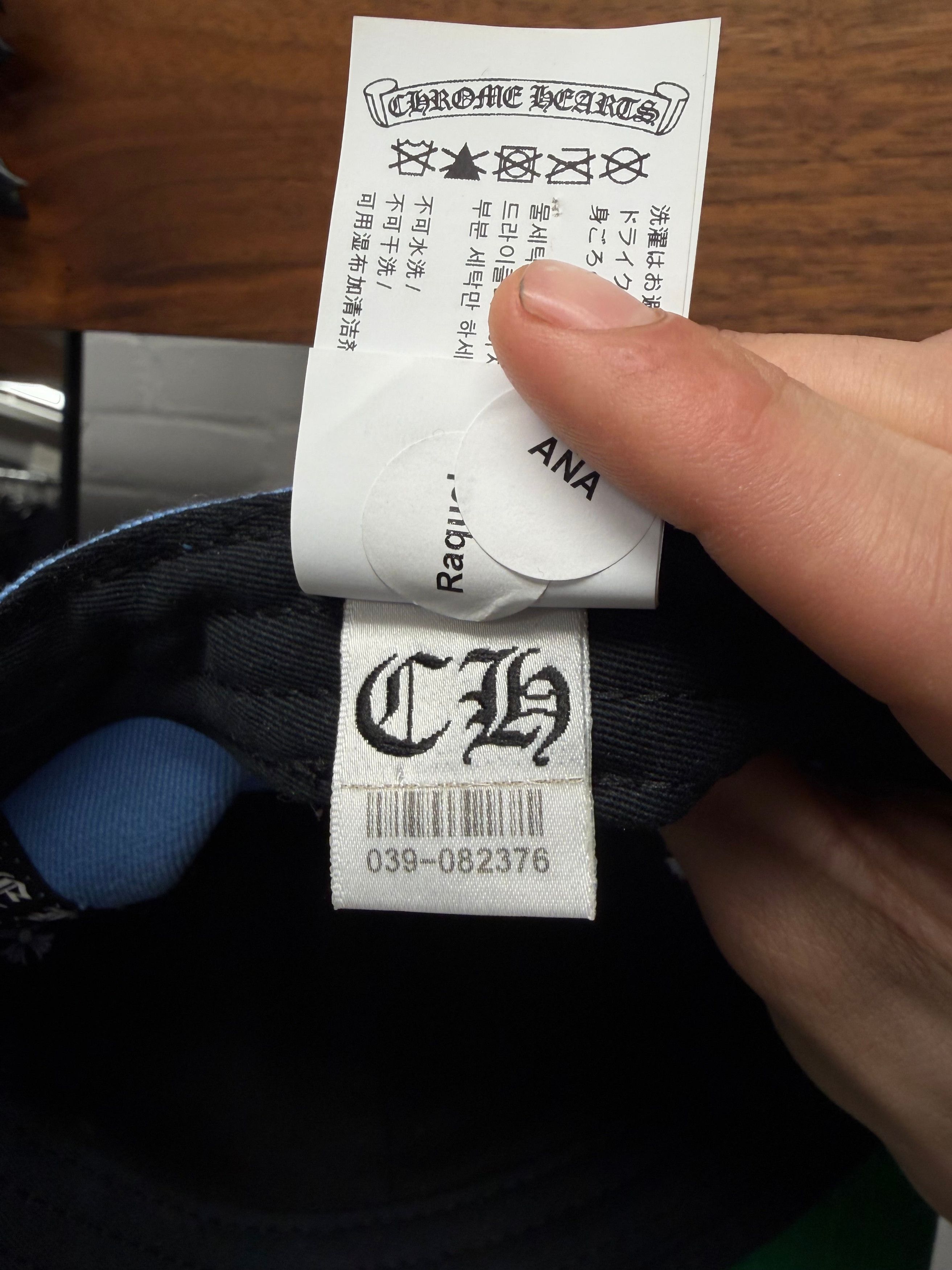 Chrome Hearts Chrome Hearts ‘Love You’ Vine Heart Blue Fitted Hat Size ONE SIZE - 6 Thumbnail