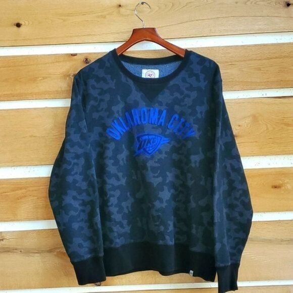 47 47 Brand Camo Embroidered Oklahoma City OKC Logo Long Sleeve Size US XL / EU 56 / 4 - 1 Thumbnail
