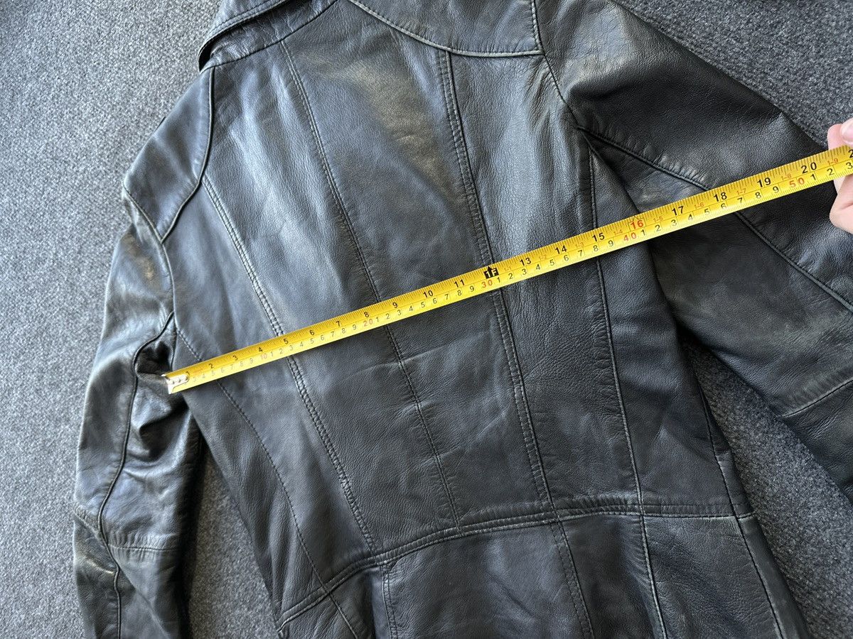 Leather 🚨 LEATHER WOMEN OPIUM MULTIPOCKET JACKET ZIP AVANT GARDE Size S / US 4 / IT 40 - 17 Thumbnail