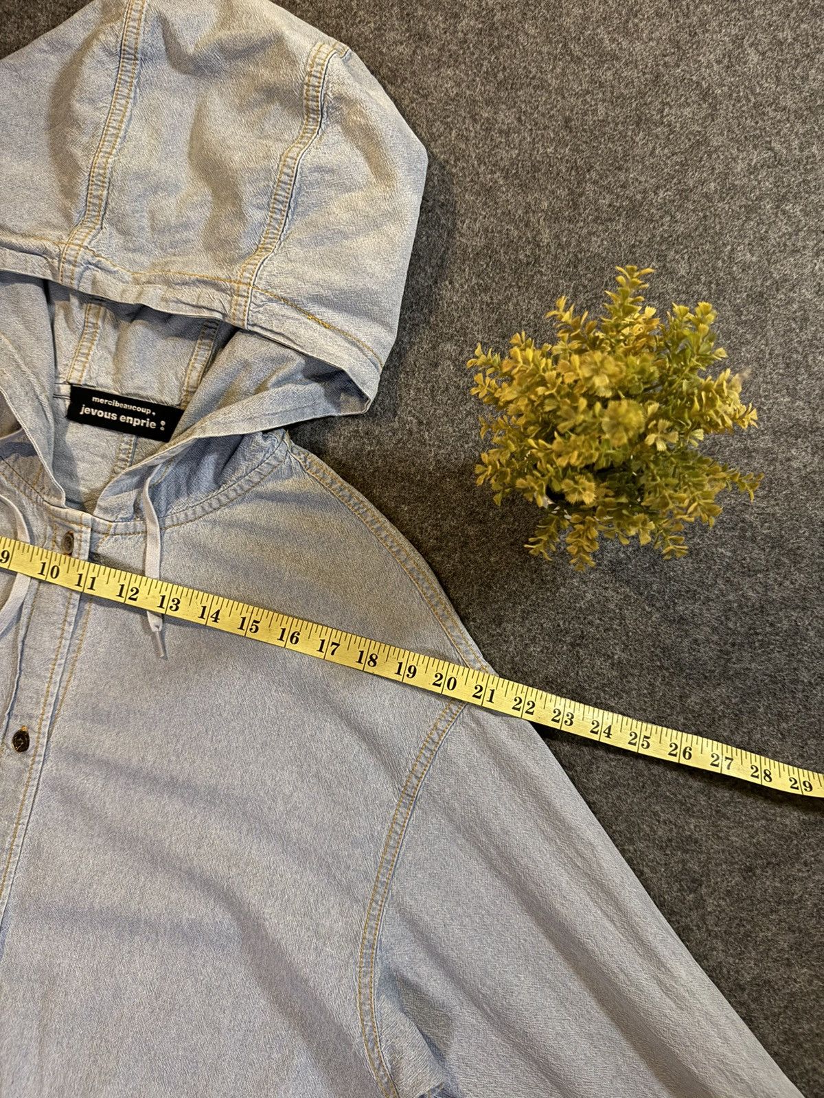 mercibeaucoup Vintage Mercibeacoup Jevous Enprie Light Jacket Hoodie Size L / US 10 / IT 46 - 12 Thumbnail