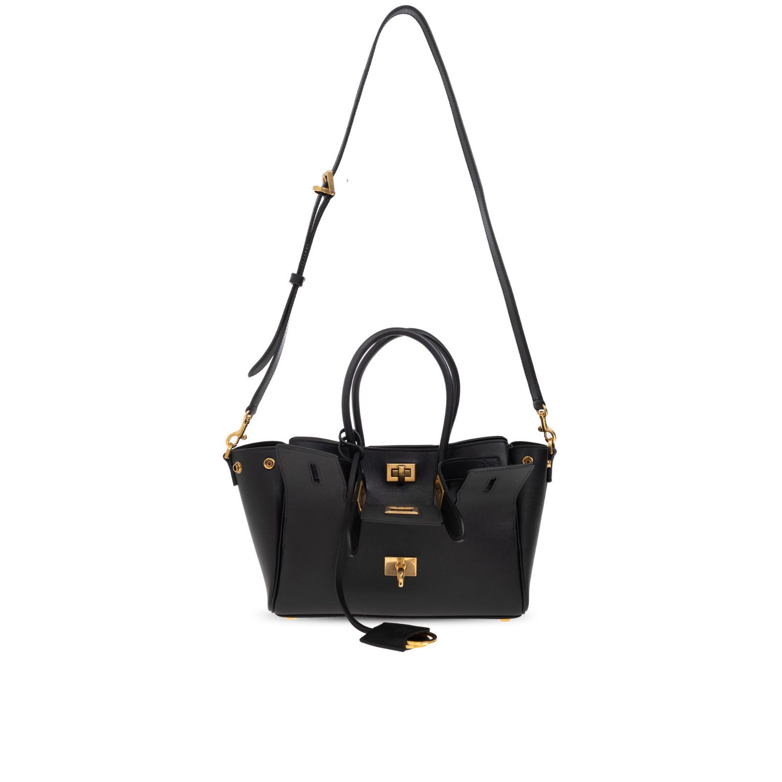 BALENCIAGA Bel Air Mini Black Smooth Calfksin Carry All Top