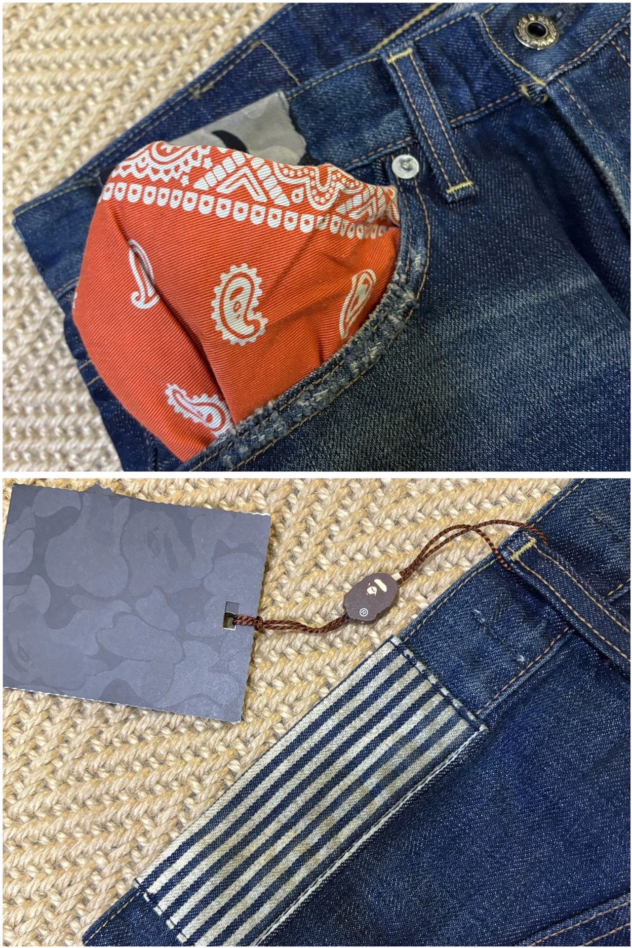 Bape BAPE TYPE2 DAMAGE DENIM ZOZO EXCLUSIVE WASHED PATCH JEANS S Size US 29 - 7 Thumbnail