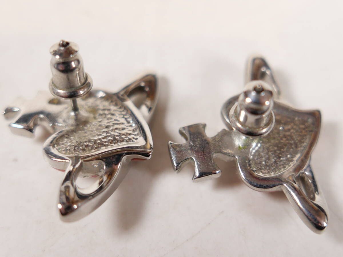 Vivienne Westwood Vivienne Westwood Orb Heart Stud Earrings Size ONE SIZE - 4 Thumbnail