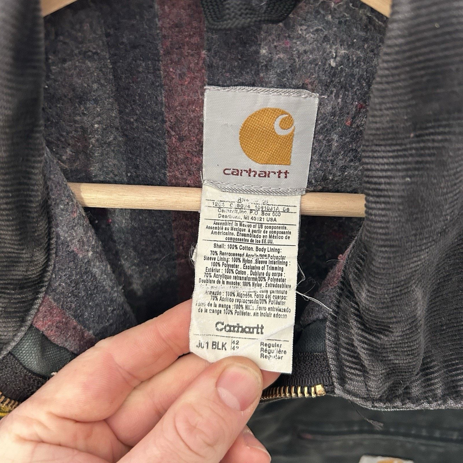 Carhartt Vintage Carhartt Blanket-Lined Detroit Jacket “Black” J01 Size US L / EU 52-54 / 3 - 11 Thumbnail