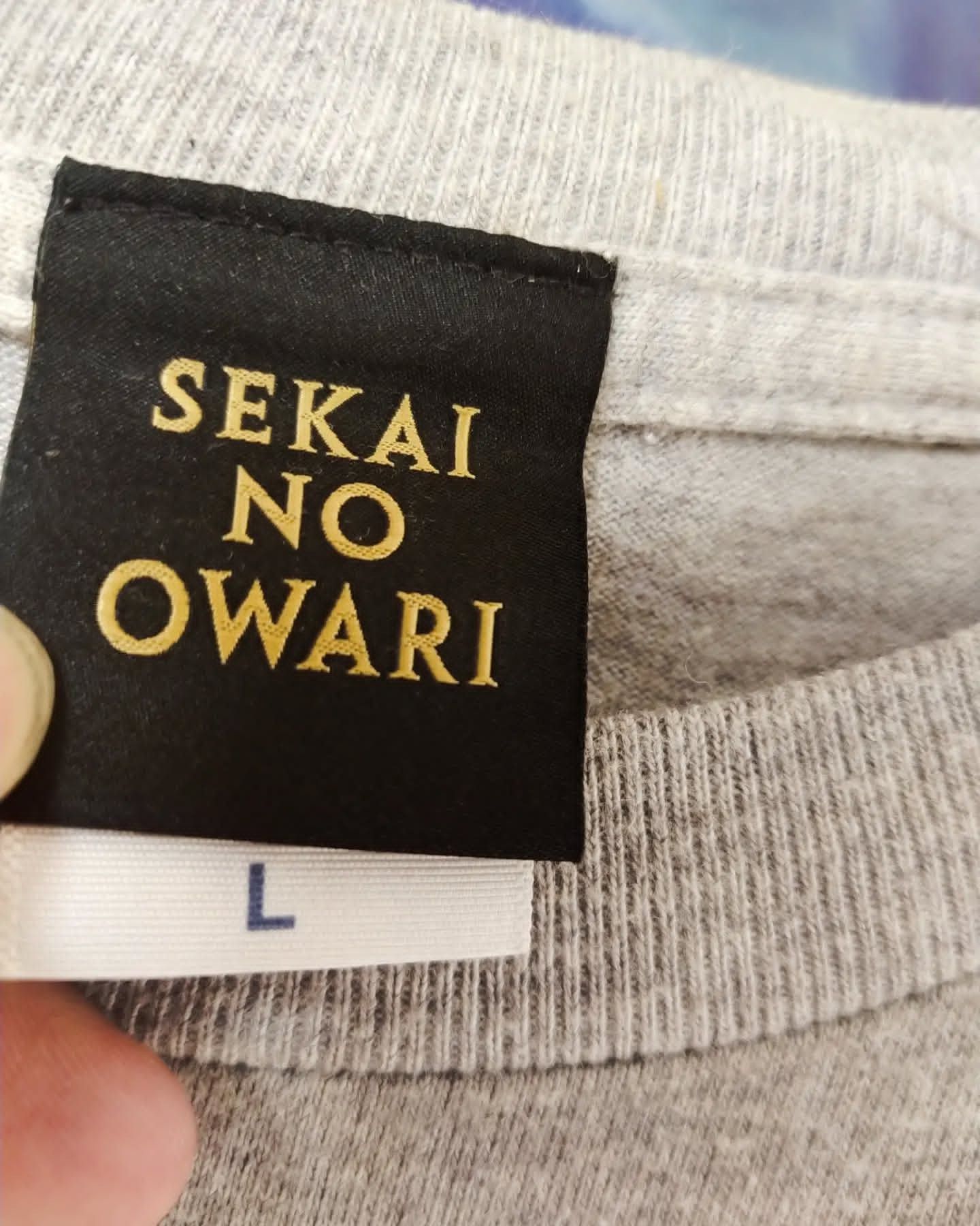 Band Tees Sekai no Owari Twilight City Grey Graphic Band Tee Size US L / EU 52-54 / 3 - 4 Thumbnail