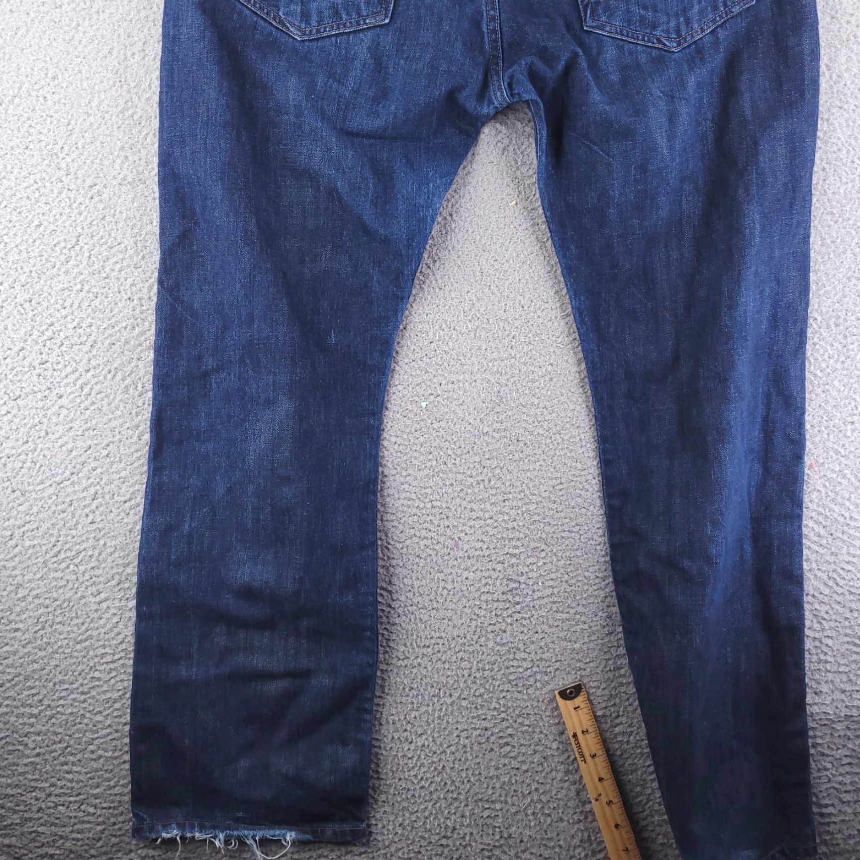 Levi's Levi's Jeans Mens Regular 38x31 Blue Dark Cotton Denim Button Fly Jeans Men 38 31 Blue Dark Cotton Regular Straight Mens Size US 38 / EU 54 - 3 Thumbnail