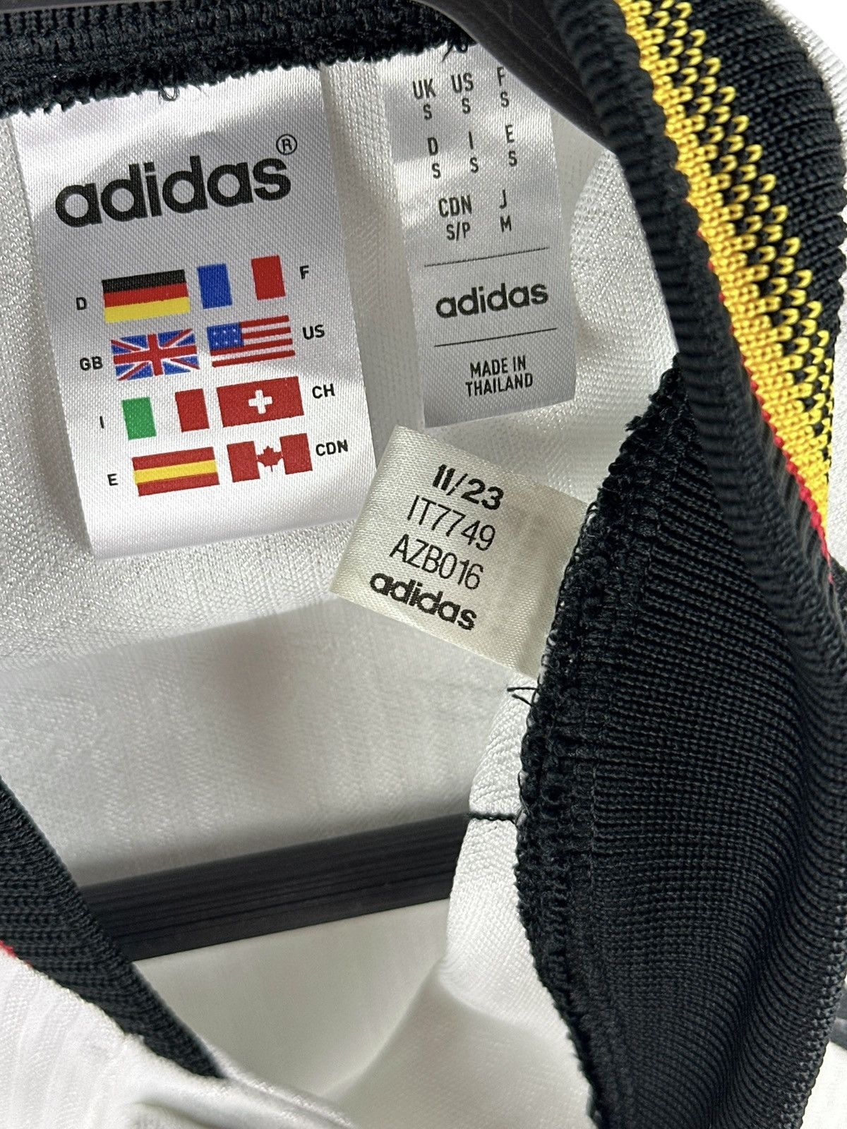 Adidas Adidas Germany 1996 Reissue Home Soccer Jersey Football Polo Size US S / EU 44-46 / 1 - 10 Thumbnail
