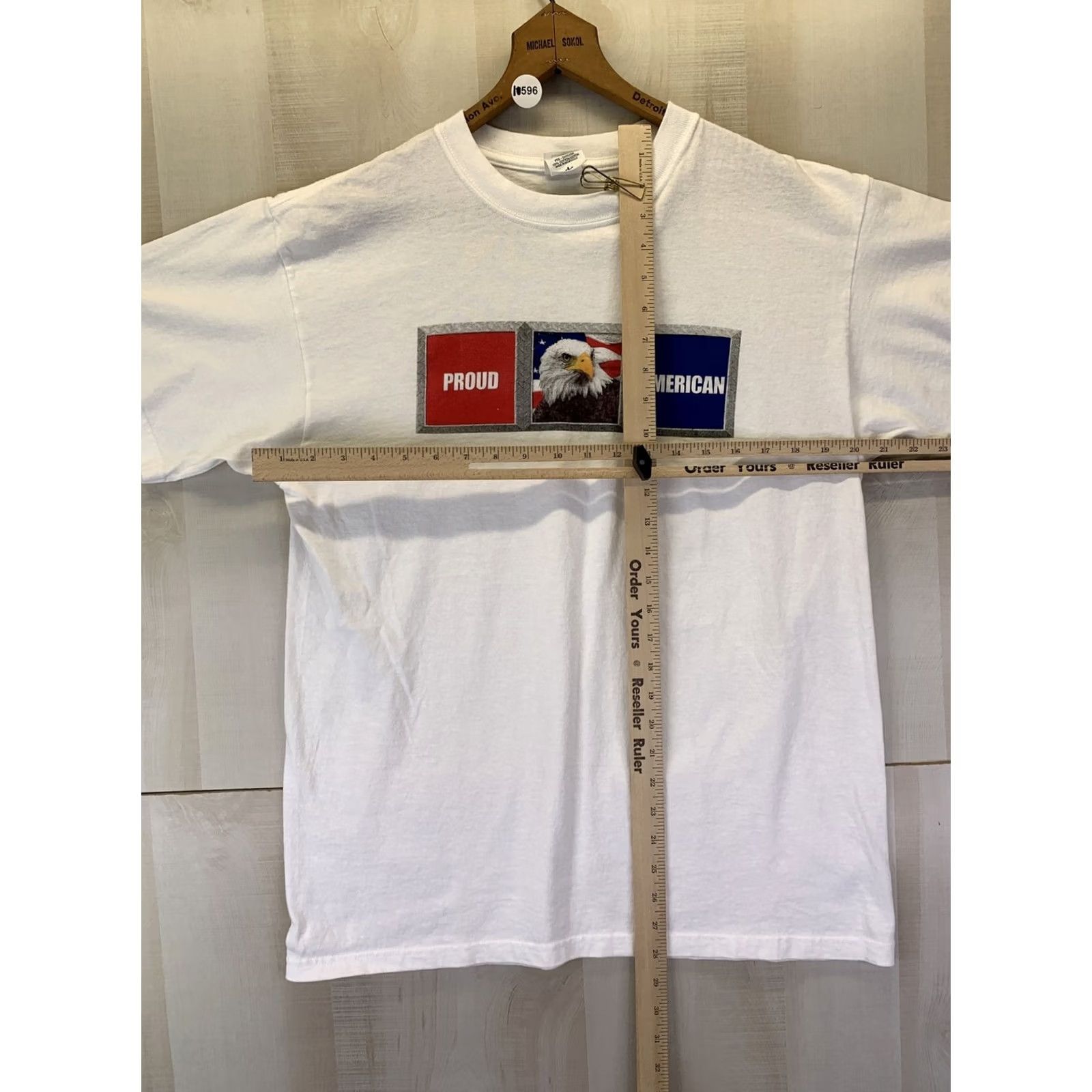 Anvil Anvil Proud American Bald Eagle Graphic T Shirt Adult Mens Womens Unisex Large- XL White Crew Neck Short Sleeve Cotton Graphic Print Vintage? Size XL / US 12-14 / IT 48-50 - 5 Thumbnail