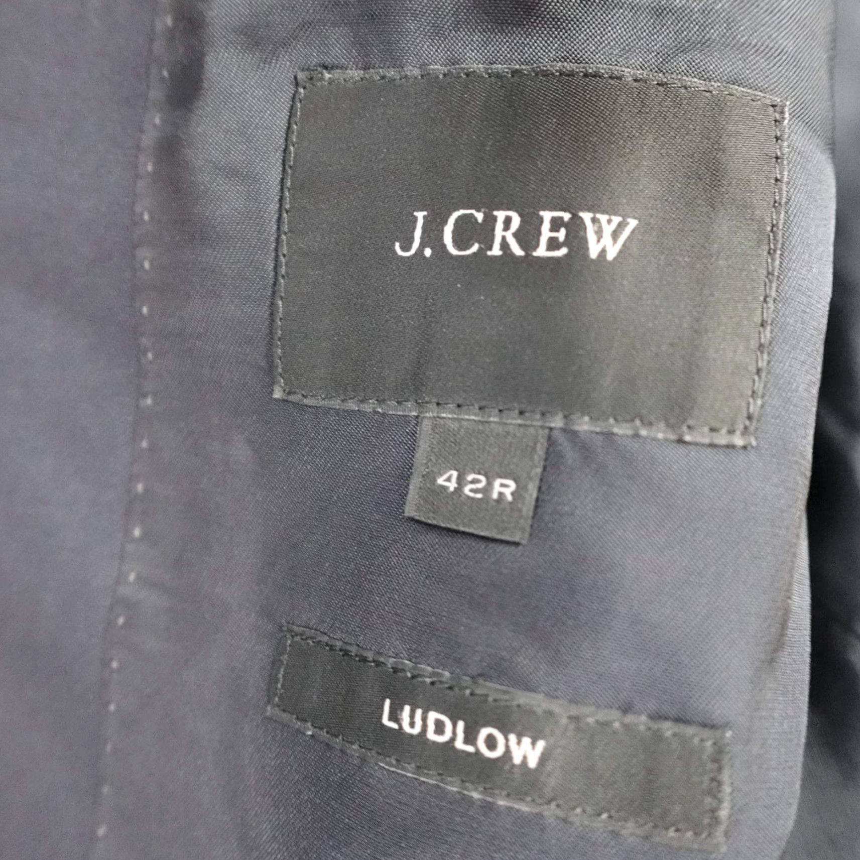 J.Crew J.CREW Jacket 40R Blue Ludlow Loro Piana Sport Coat Notch Lapel Two-Button Single-Breasted Wool Regular Men Style: Tuxedo Vintage: No Size 40R - 4 Thumbnail
