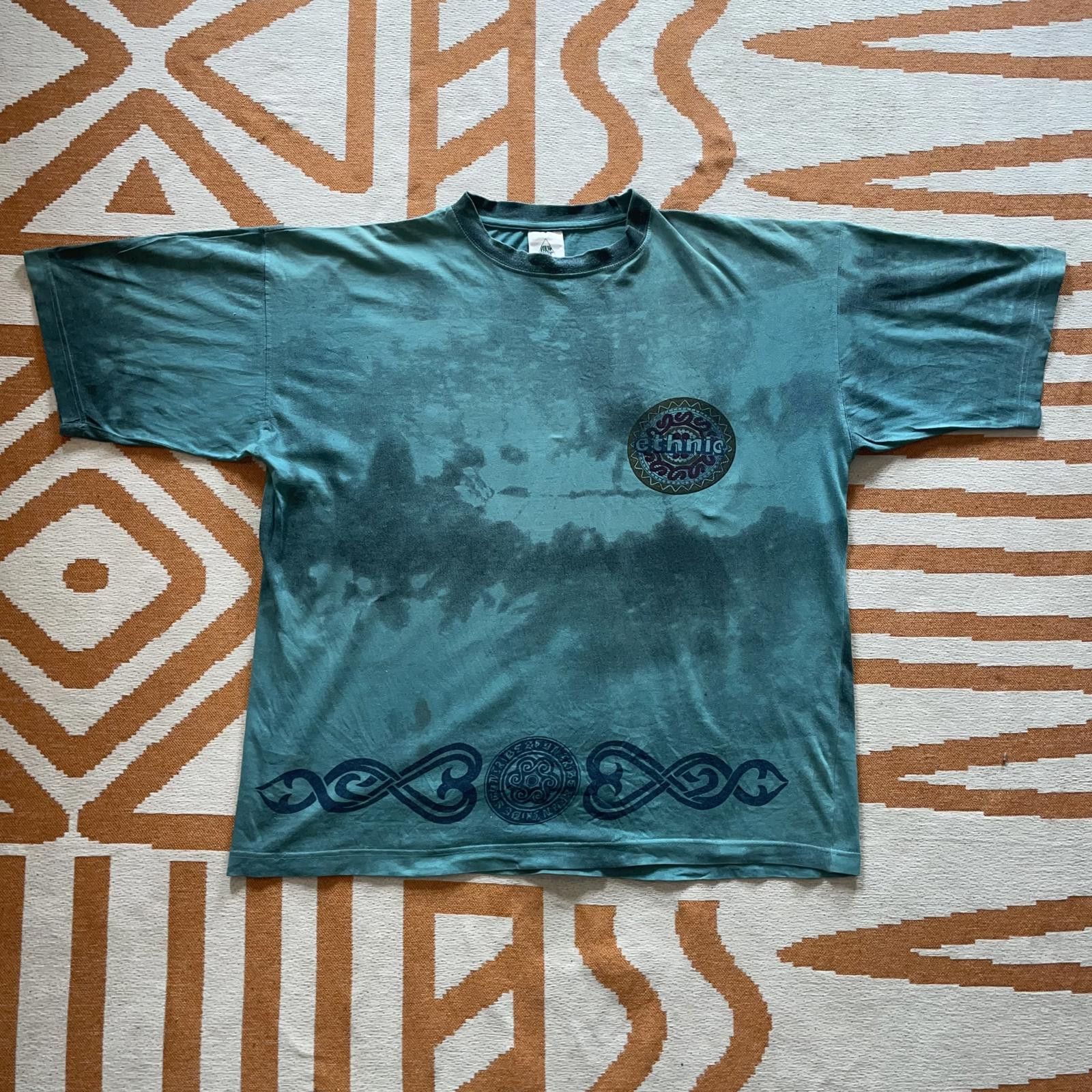 Designer NewFast 90s Dye ‘Ethnic’ Graphic T-Shirt L Size US L / EU 52-54 / 3 - 2 Thumbnail