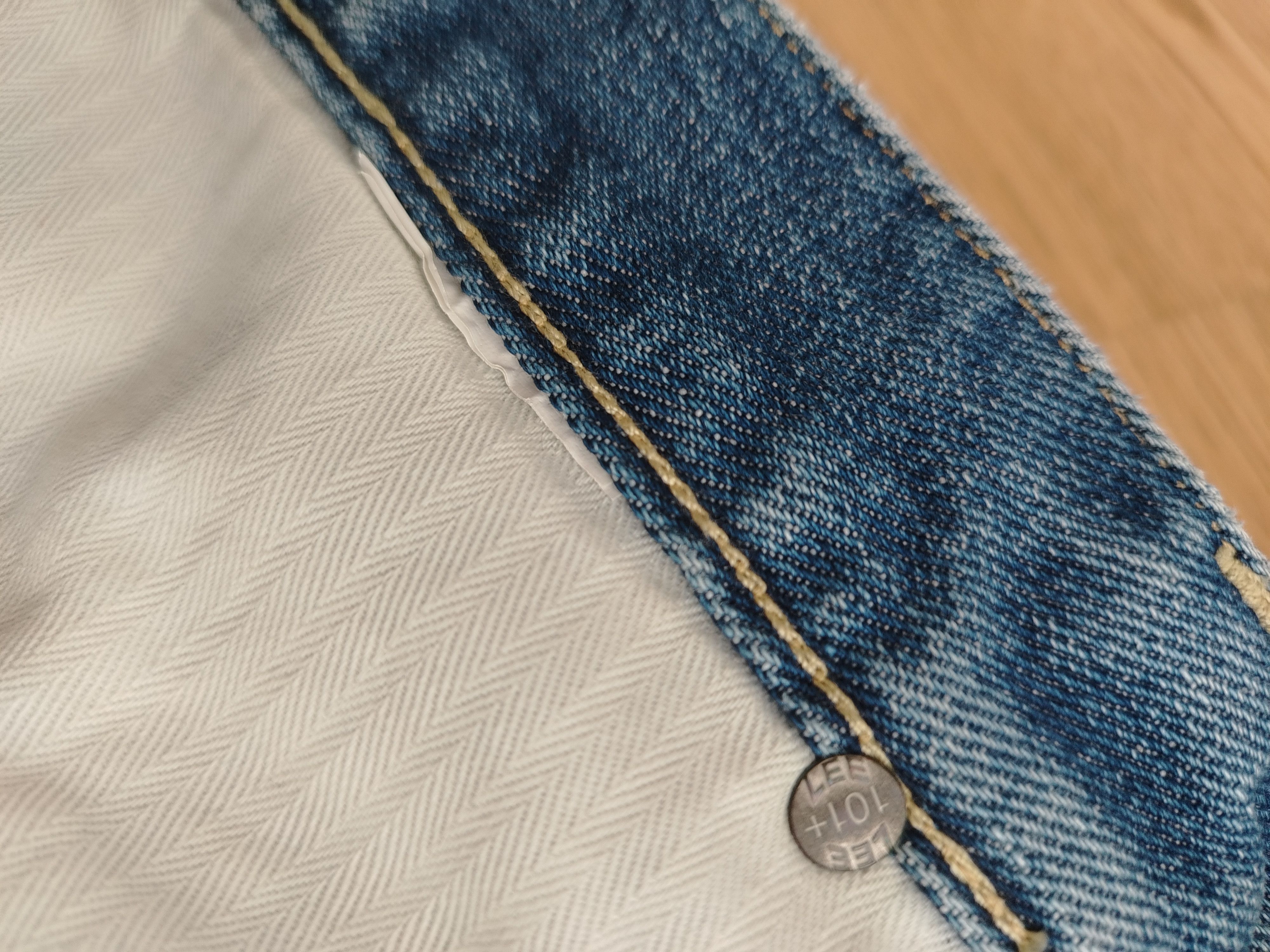 Lee × Vintage Lee Riders 101 Jeans Banner Vintage Limited Edition Size US 33 - 4 Thumbnail