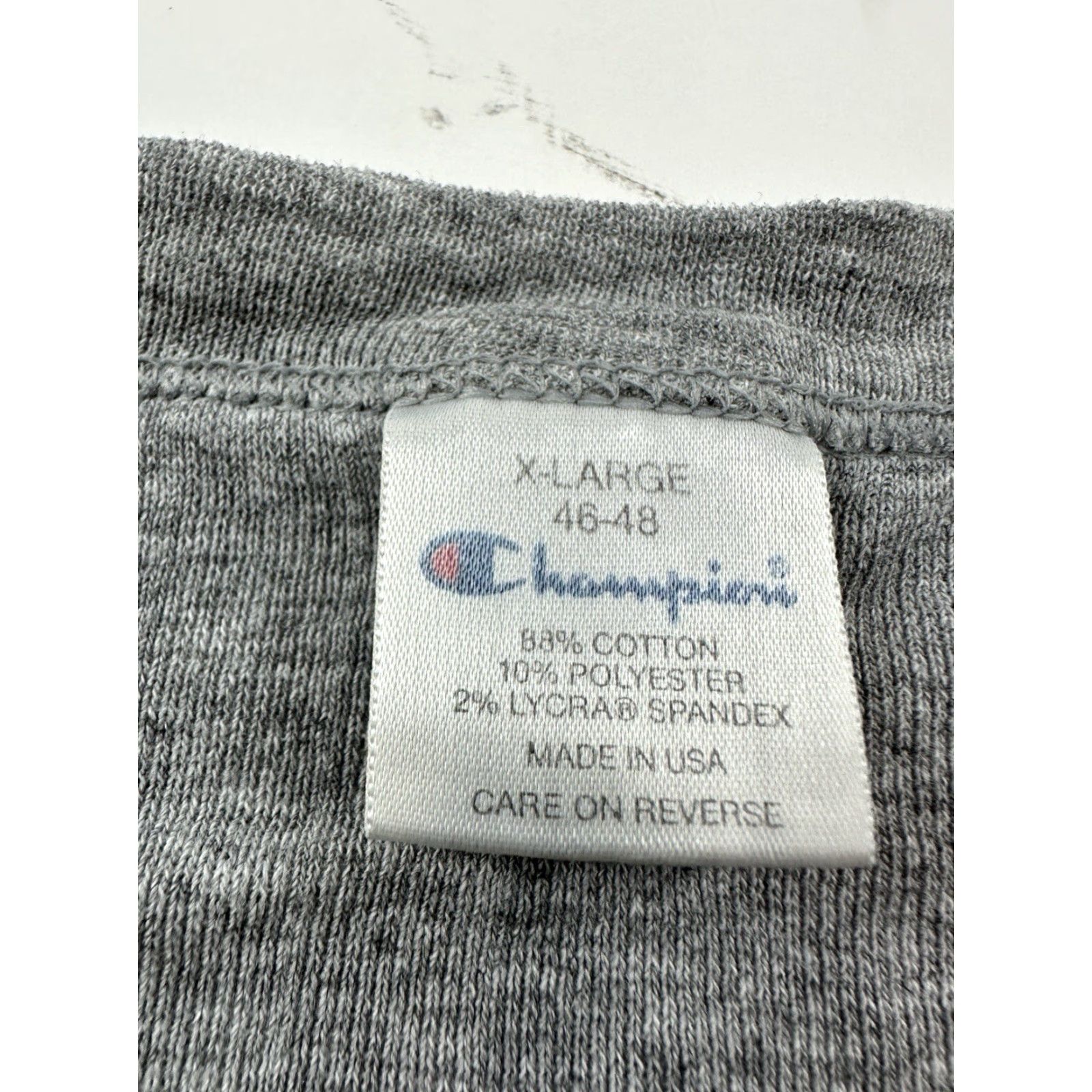 Champion VINTAGE Champion Shirt Mens XL Gray Long Sleeve Crew Neck USA Made Size US XL / EU 56 / 4 - 5 Thumbnail