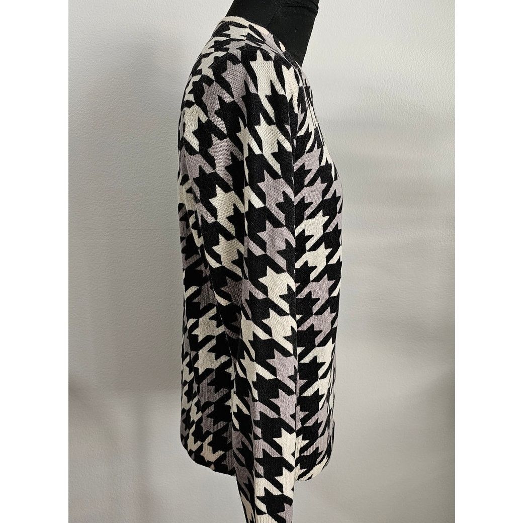 Equipment EUC EQUIPMENT Cashmere Houndstooth Crew Neck Sweater S Size S / US 4 / IT 40 - 3 Thumbnail