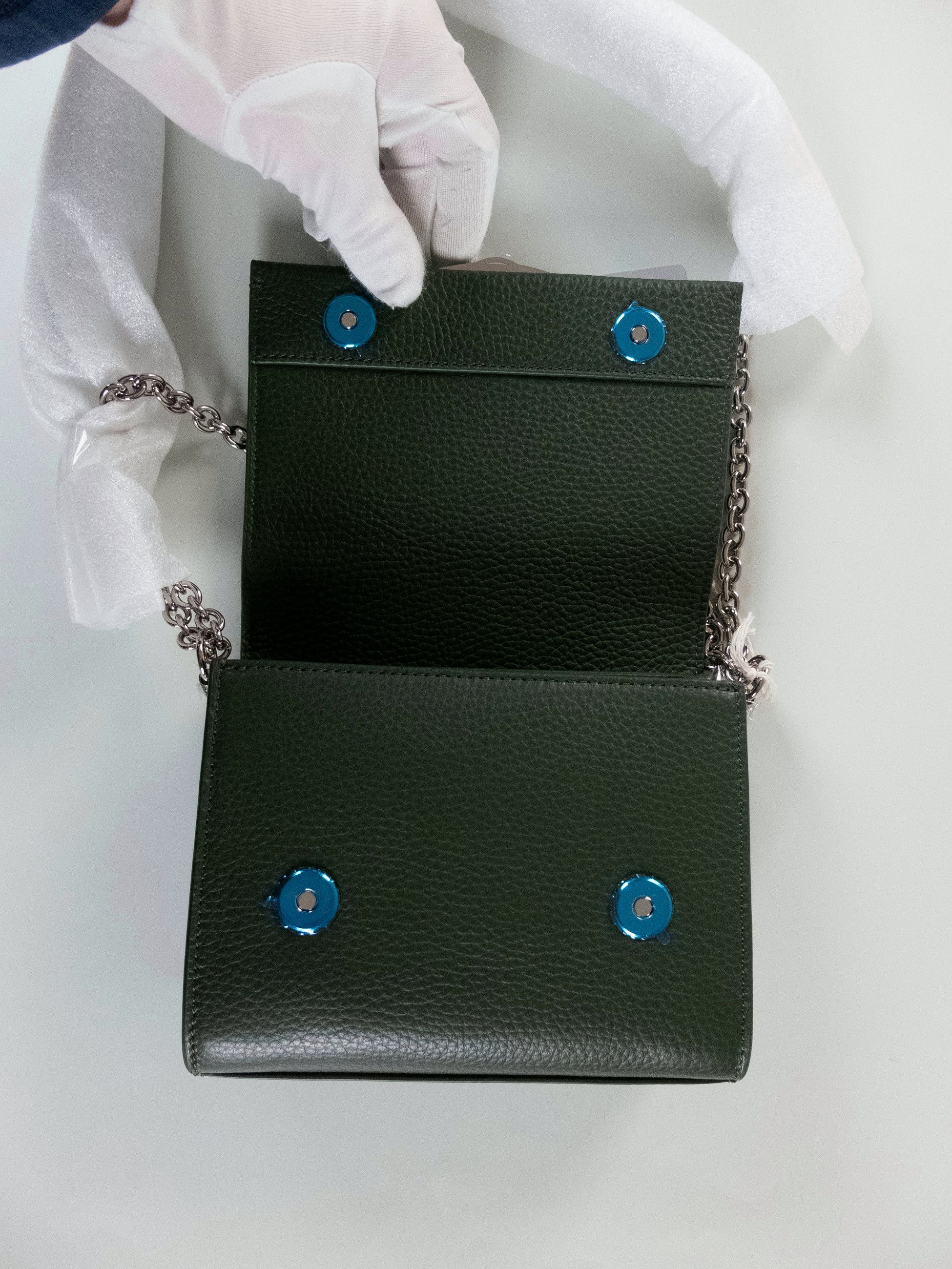 Vivienne Westwood VIVIENNE WESTWOOD Lucy small green leather crossbody bag Size ONE SIZE - 8 Thumbnail