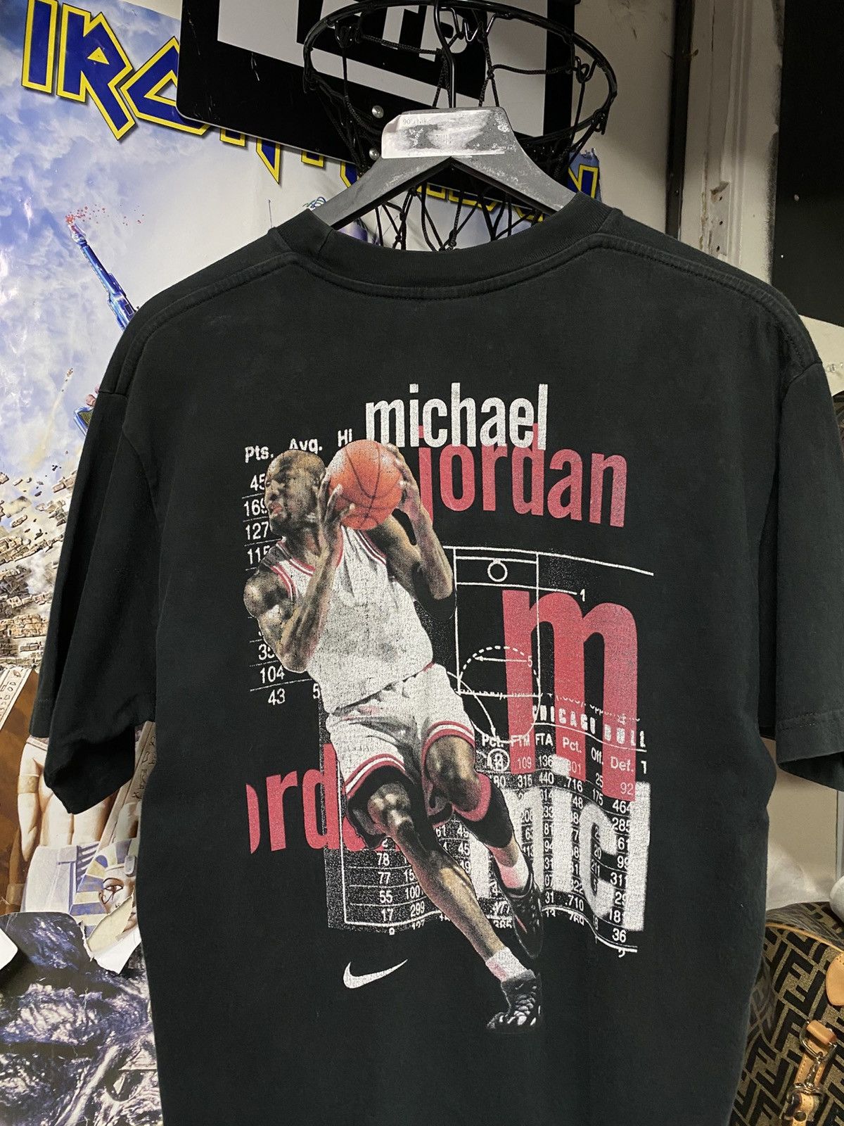 Vintage Vintage 90’s Nike Michael Jordan T-Shirt Adult Medium Size US M / EU 48-50 / 2 - 4 Thumbnail