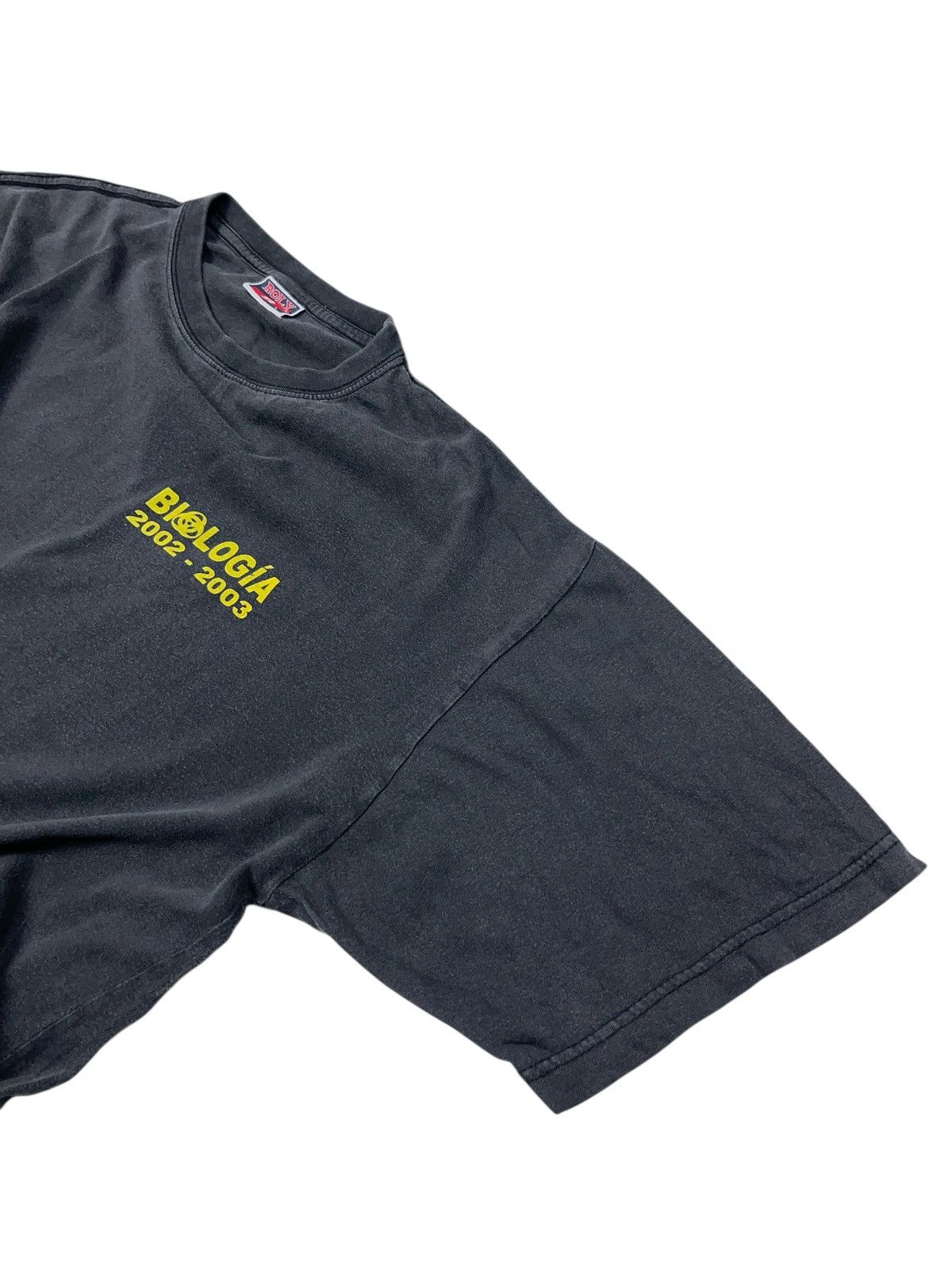 Vintage Vintage 2002 Peligro Biologico Biohazard Biology T-Shirt Size US L / EU 52-54 / 3 - 4 Thumbnail