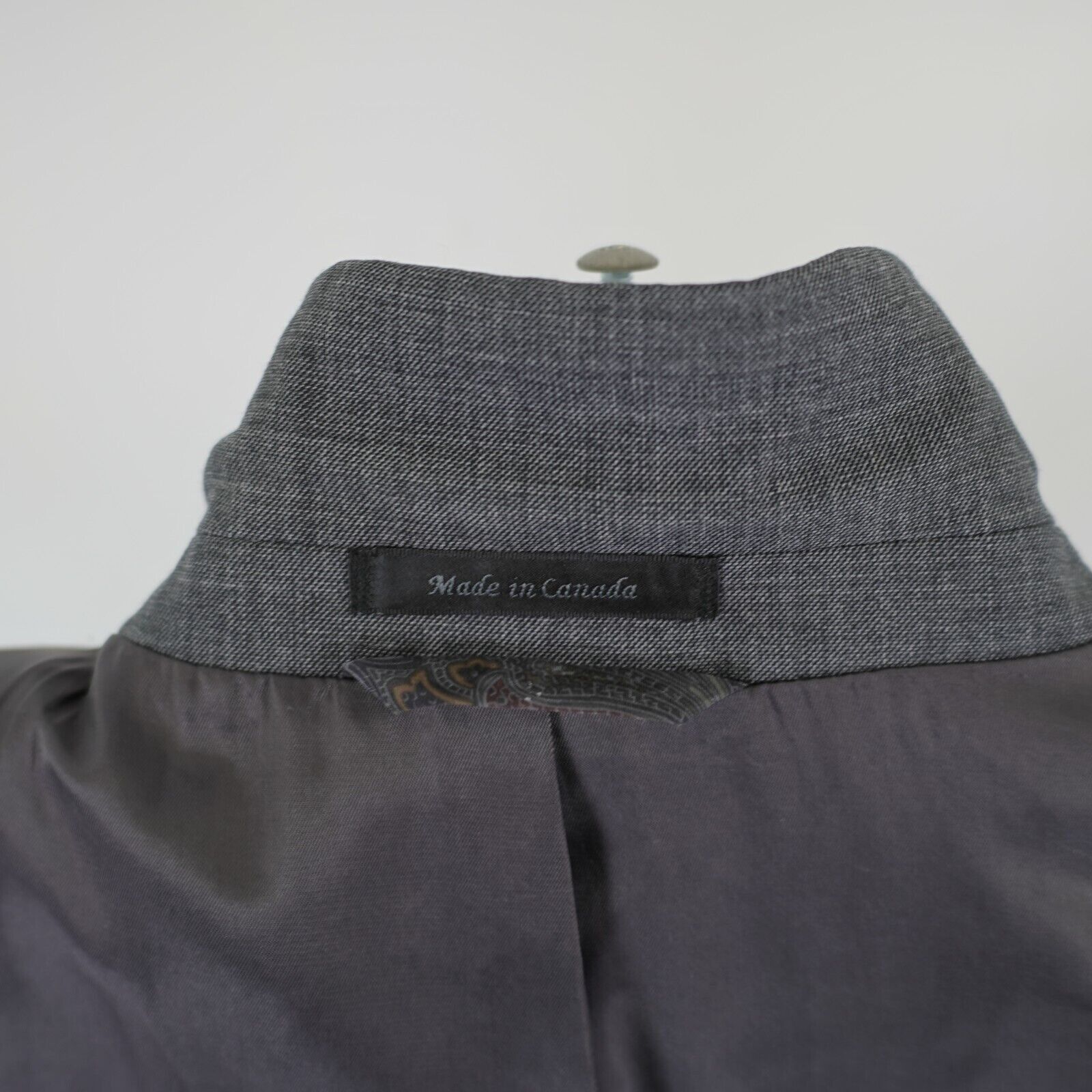 Lauren Ralph Lauren Lauren Ralph Lauren Wool Gray Sharskin 46R Blazer 2 Button T Size 46R - 12 Thumbnail