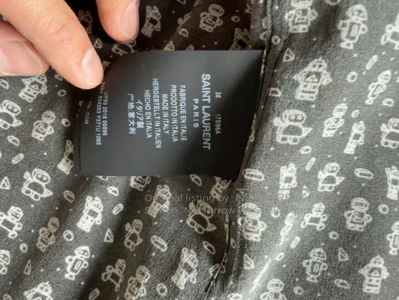 Saint Laurent Paris Saint Laurent Paris Silk shirt i Size XS / US 0-2 / IT 36-38 - 3 Thumbnail