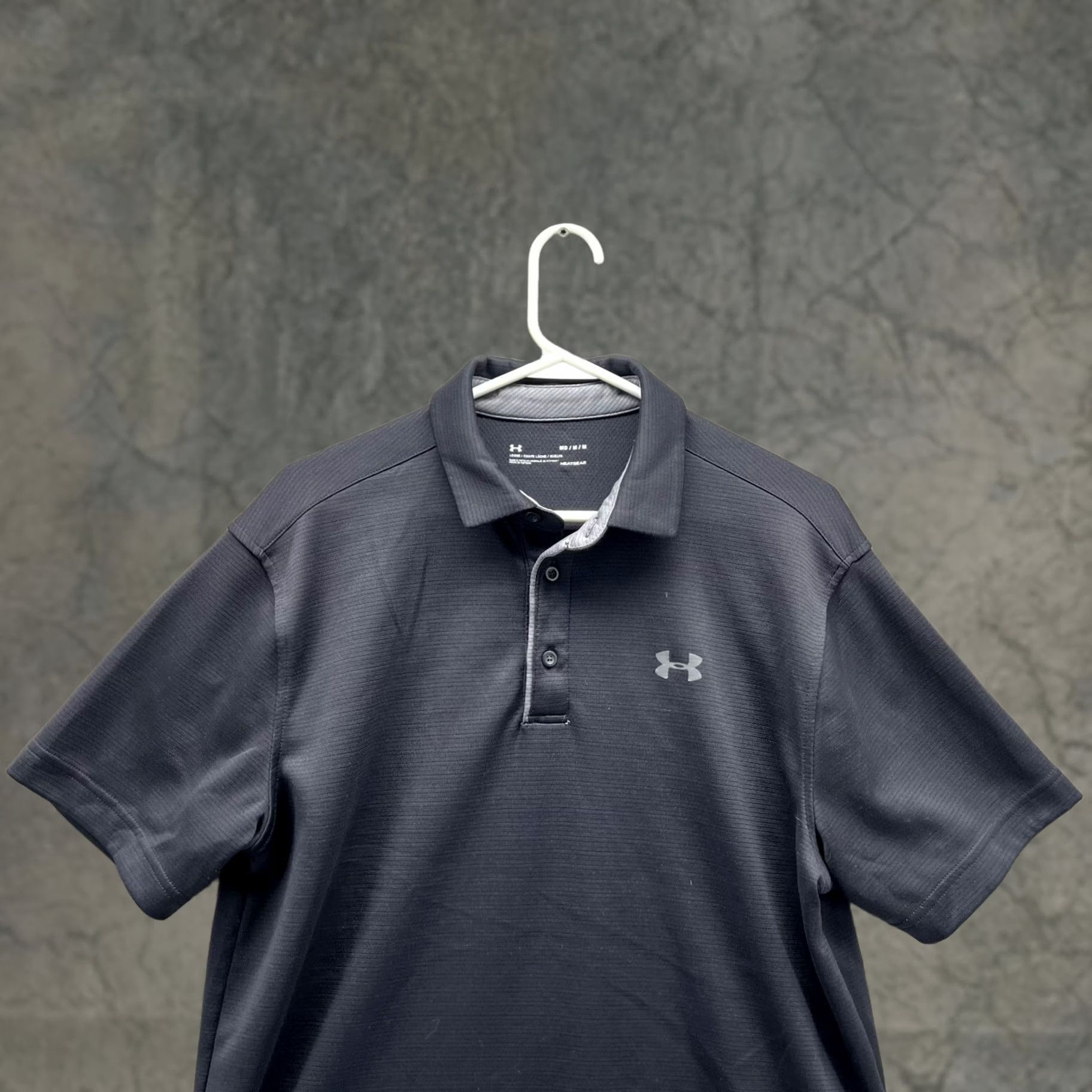 Under Armour Under Armour Polo Shirt Men Medium Adult Black Athletic HeatGear Golf Shirt Short Sleeve Regular Fit Casual Sportswear Vacx? Size US M / EU 48-50 / 2 - 1 Thumbnail