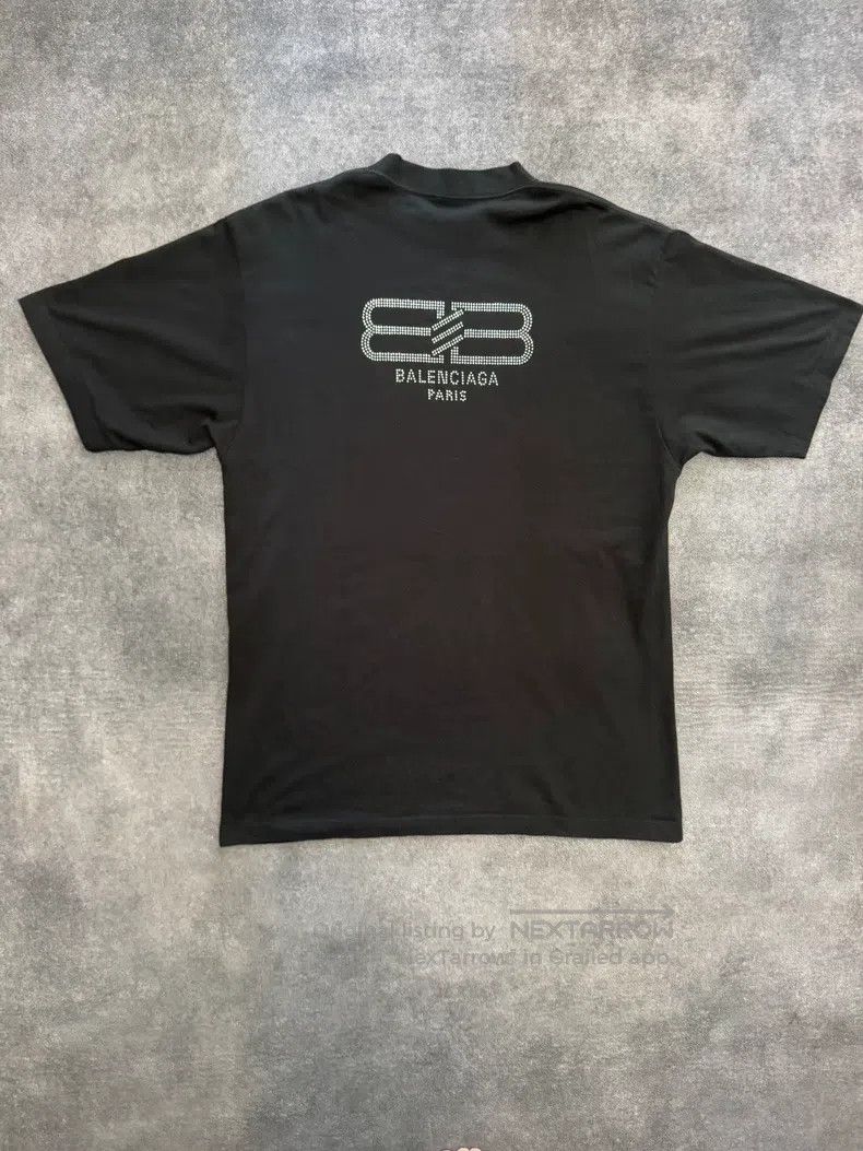 Balenciaga Balenciaga Double B Diamond Logo Short Sleeve Size US S / EU 44-46 / 1 - 1 Thumbnail